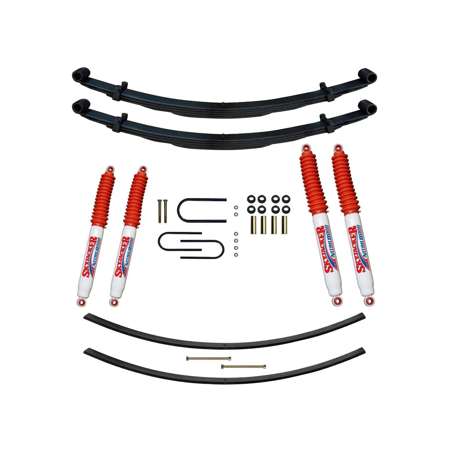 1 Inch Lift Kit with Nitro Shocks for 1987-1993 Dodge W250 & W350 Trucks - Off-Road Suspension Upgrade for Enhanced Performance