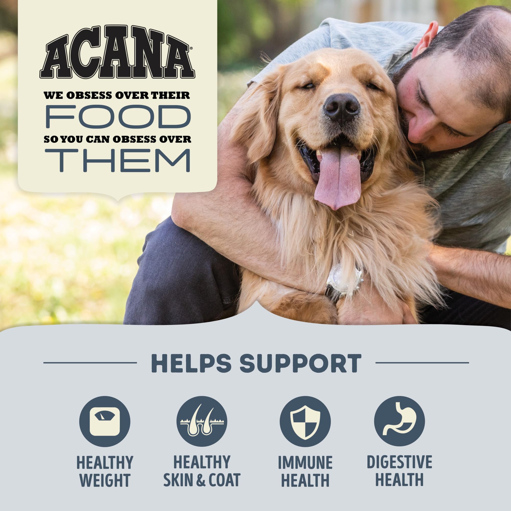 ACANA Light & Fit Grain-Free Adult Dry Dog Food - 25lb Bag for Weight Management & Healthy Digestion - Perfect for Active Dogs & Sensitive Stomachs