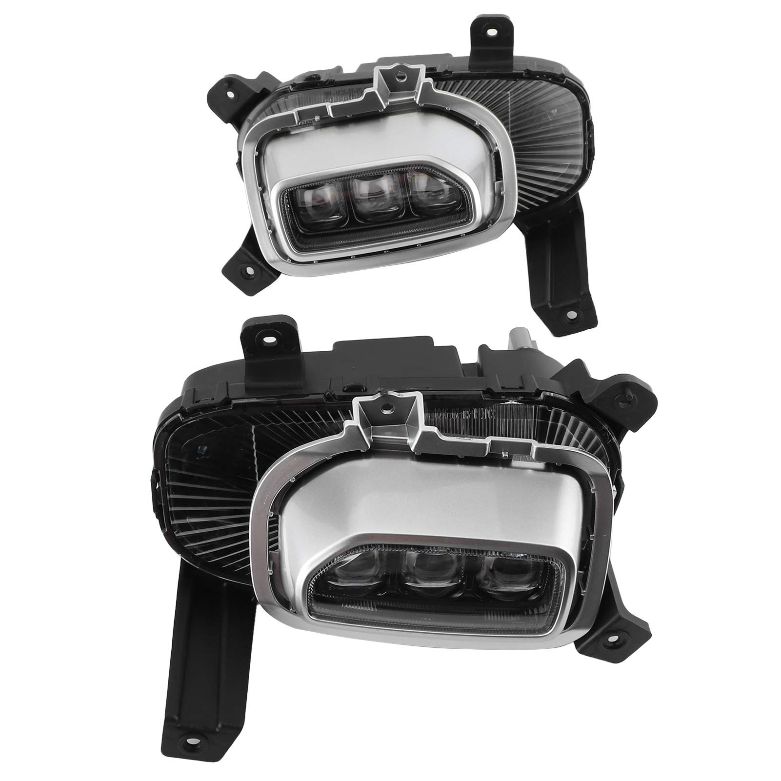 KIMISS LED Daytime Running Lights DRL Fog Lamp Cover - Clear Lens Spot Flood Driving Lights for 2020-2021 Cars - Perfect for Night Driving & Off-Road Adventures