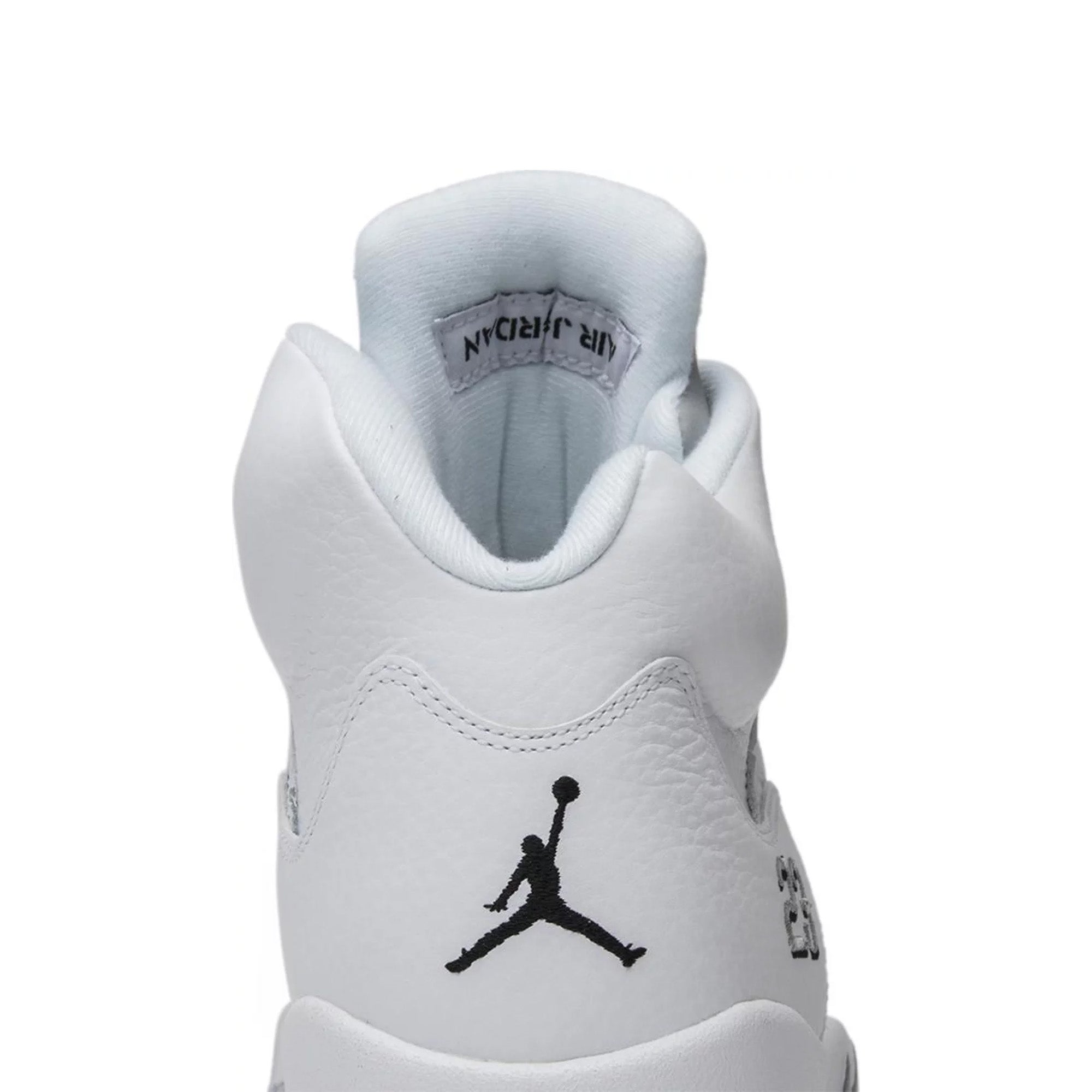 Air Jordan 5 Retro 'Metallic White' Men's Basketball Shoes - New Authentic Sneakers for Streetwear & Casual Style | Perfect for Basketball Games, Sneaker Collecting & Urban Fashion