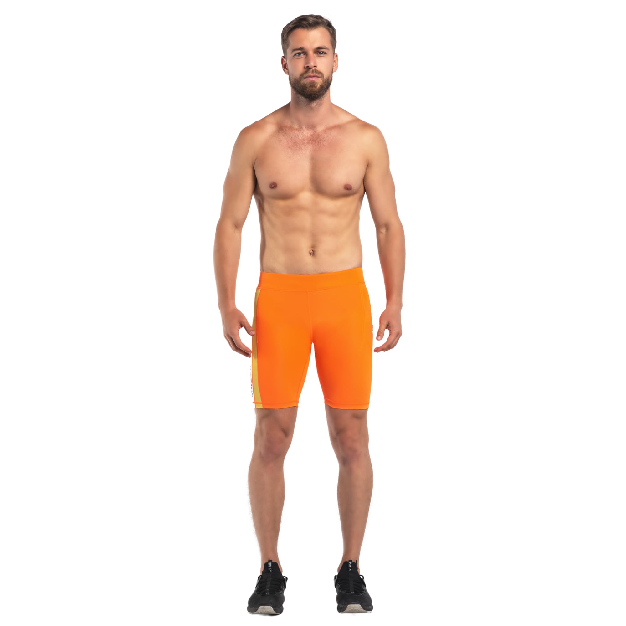 Kapow Meggings Men's Compression Shorts with Pockets - Workout, Running & Gym Activewear for Men