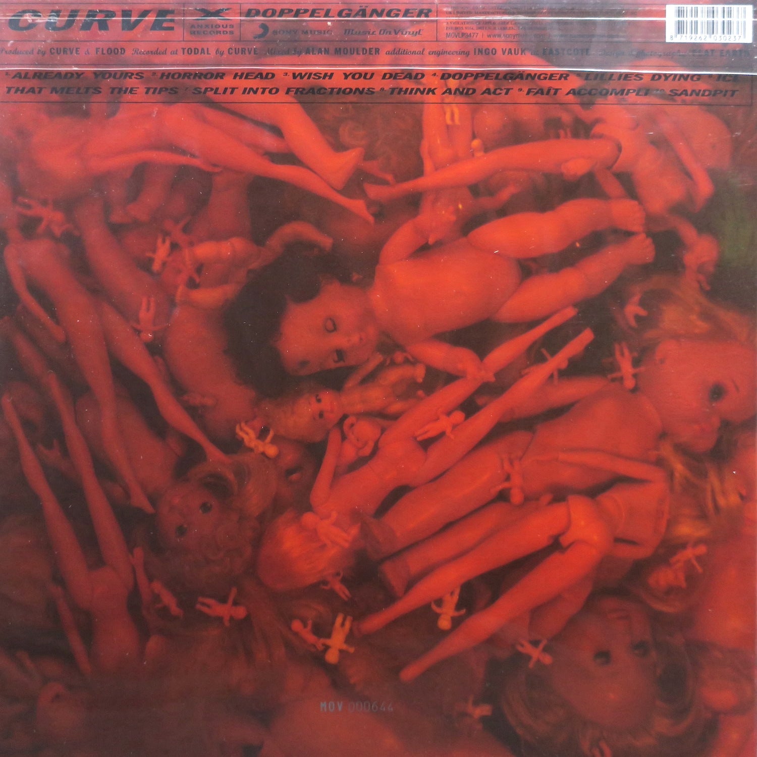 CURVE 'Doppelganger' 180g Orange Marble Vinyl LP - 1992 UK Indie Shoegaze Record - Perfect for Vinyl Collectors & Music Enthusiasts