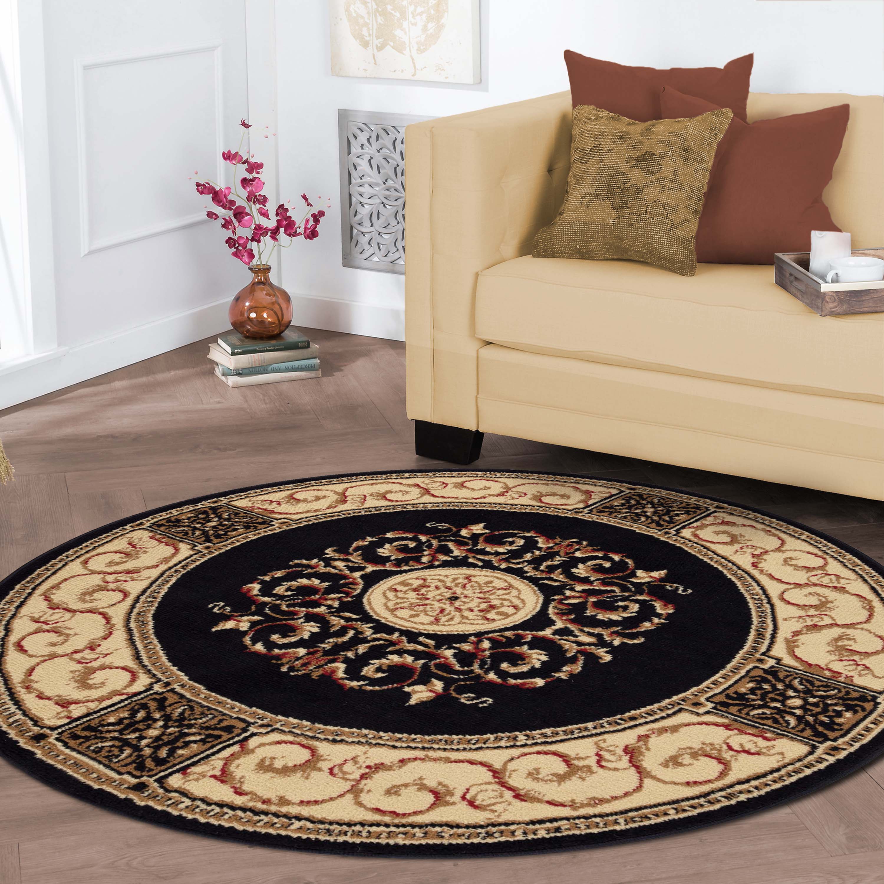 Large Medallion Modern Bohemian Indoor Area Rug or Runner - Perfect for Living Room, Bedroom & Boho Home Decor