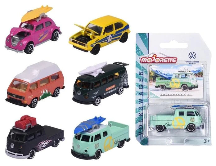 Majorette Volkswagen Premium Die-Cast Cars Assortment – Collectible Toy Cars for Kids & Adults – Perfect for Play, Display & Gifting