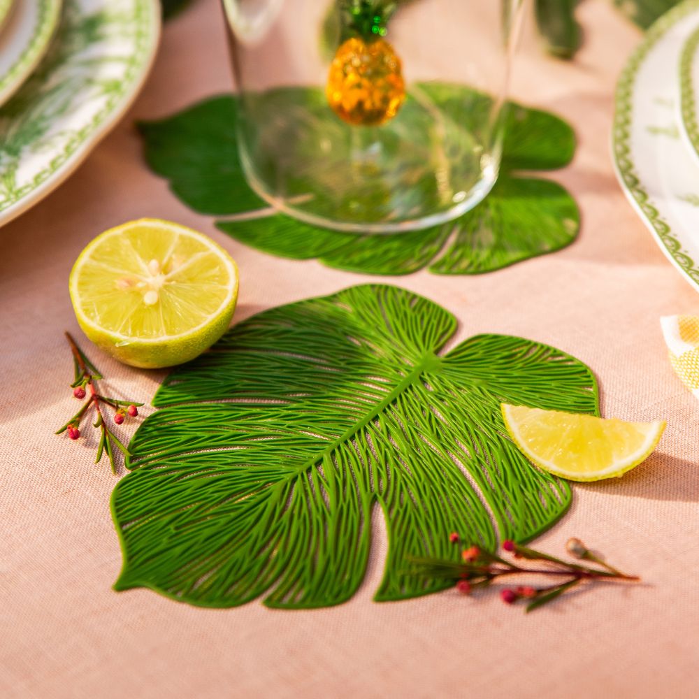 Natural Areca Palm Leaf Coasters Set of 4 or 12 - Eco-Friendly Drink Coasters for Hot & Cold Beverages - Perfect for Dining Table, Coffee Table, and Outdoor Parties