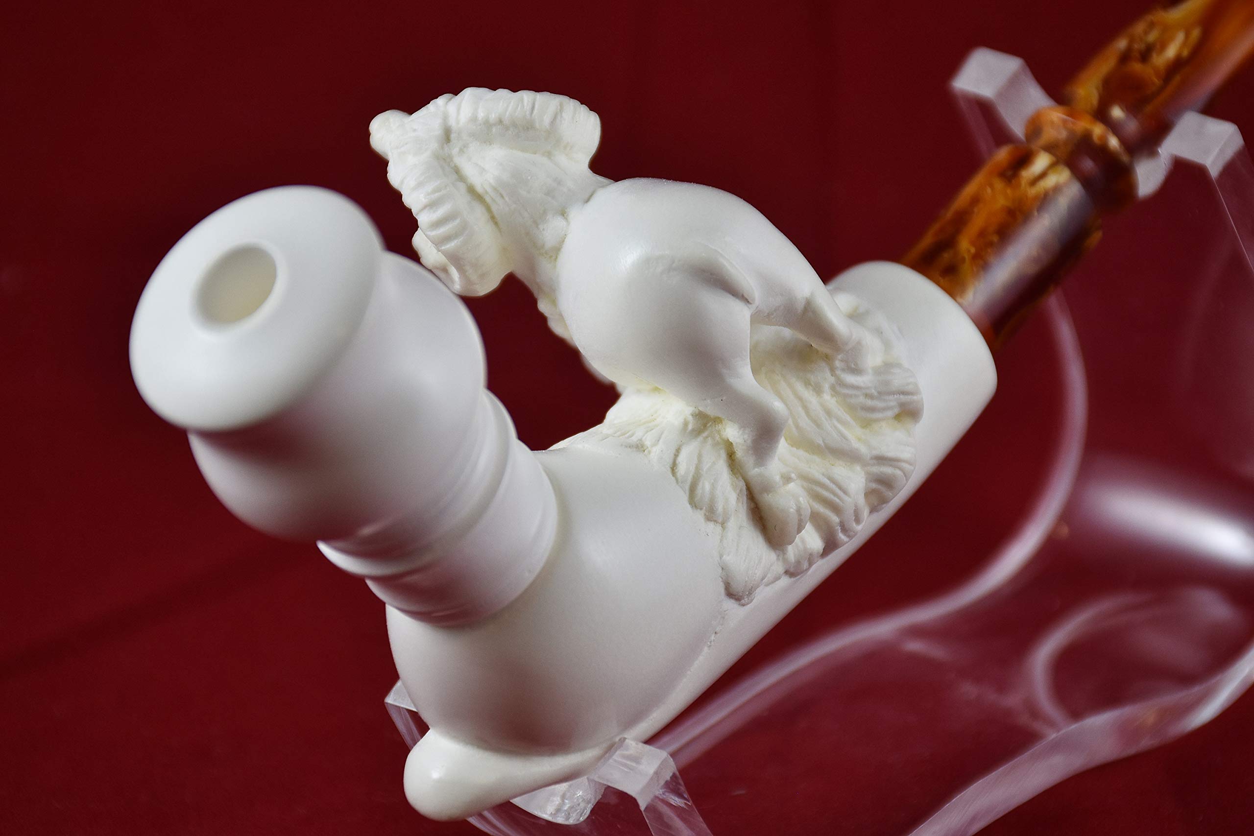 Personalized Dog-Shaped Meerschaum Cigar Holder - Custom Unsmoked Pipe for Tobacco Lovers - Handcrafted to Order - Perfect Gift for Dog Owners & Cigar Enthusiasts - Great for Relaxation, Collecting & Special Occasions