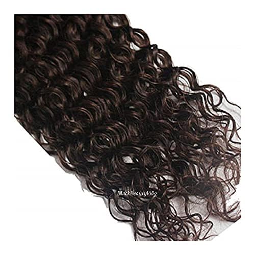 Brazilian Remy Human Hair Extensions 100g - Deep Curly Micro Loop Ring Pre Bonded Hair Weft with Micro Beads & Links for Black Women (26inch 100 Strands, Natural Black) - Perfect for Protective Styles, Weddings & Everyday Volume