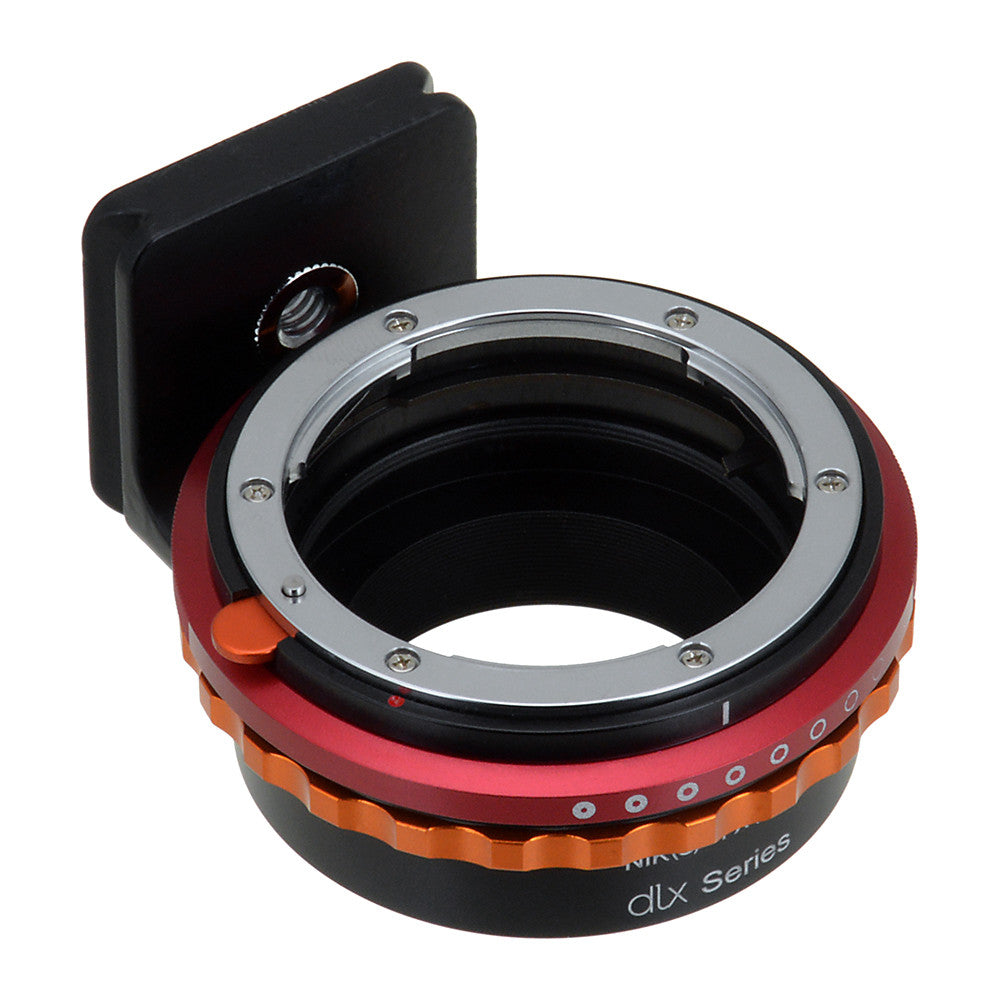 Fotodiox DLX Lens Adapter - Nikon F Mount G/D Lens to Fujifilm X Mount Camera Adapter with Aperture Control | Compatible with Fuji X-T4, X-T3, X-Pro3 for Photography & Videography
