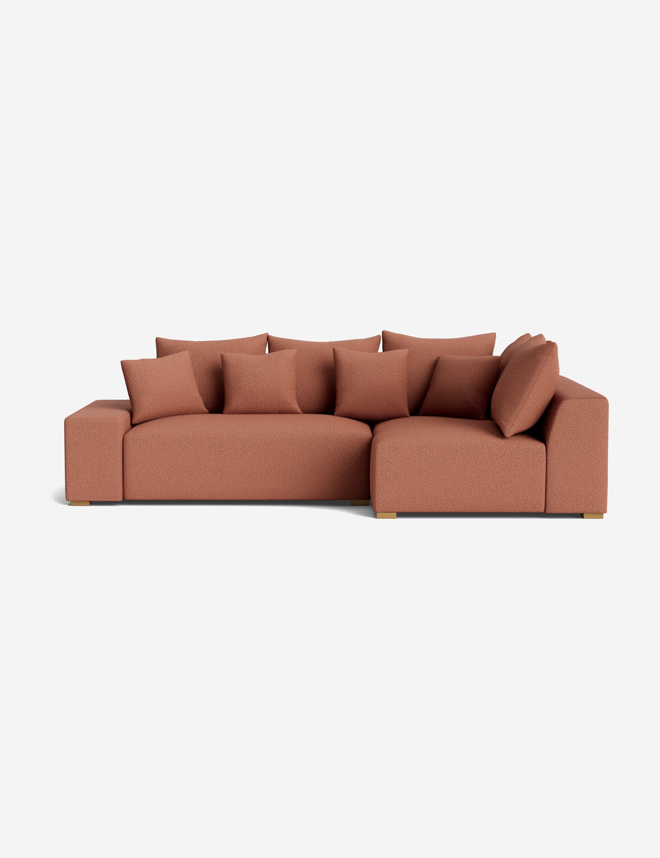Stylish Clayton Sectional Sofa - Modern L-Shaped Couch for Living Room, Home Theater & Lounge Areas | Comfortable Fabric Upholstery & Spacious Seating