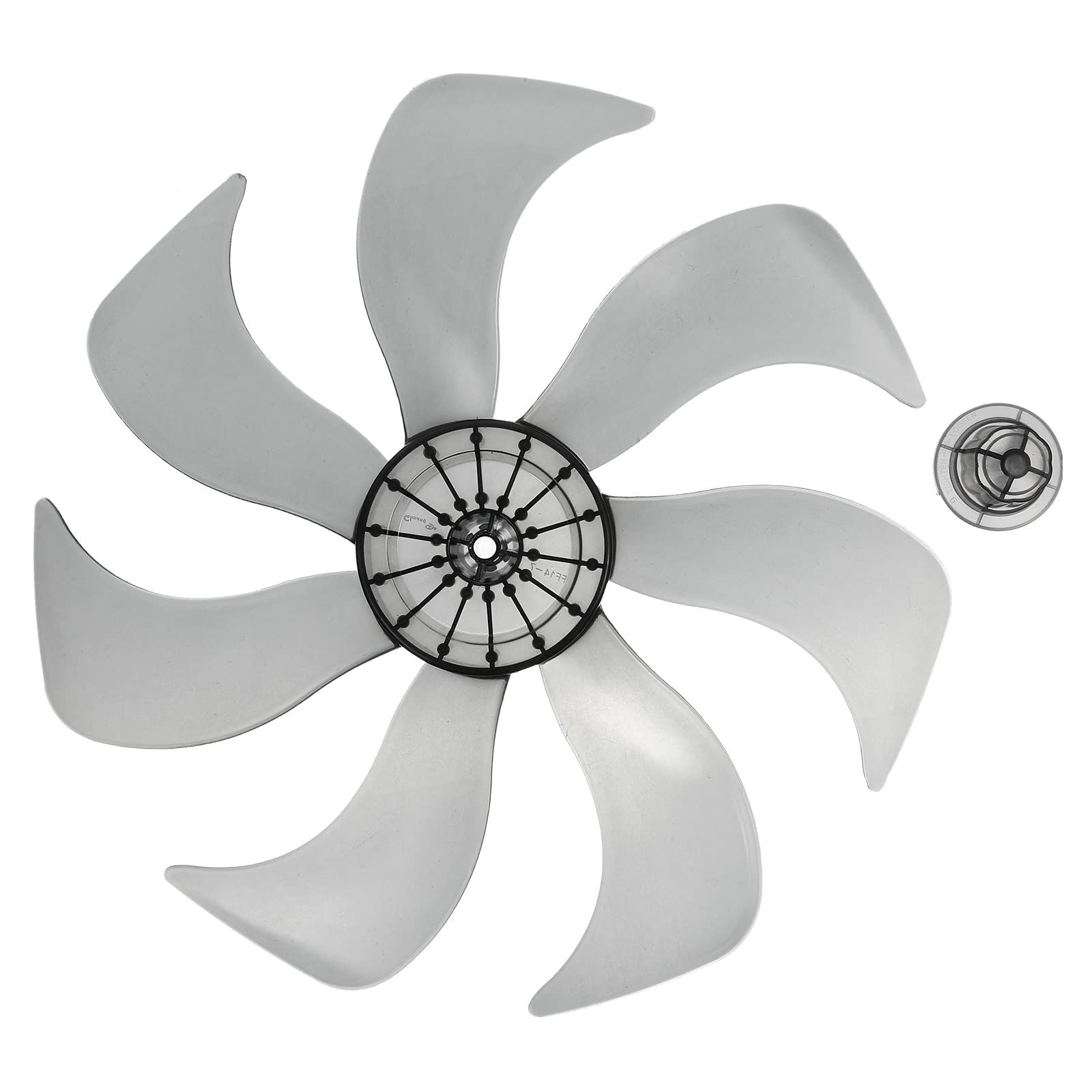 7-Blade Silent Ceiling Fan Replacement Blades - 20 Inch Universal Plastic Fan Blades for Home, Table & Box Fans - Quiet Cooling for Bedroom, Living Room & Office