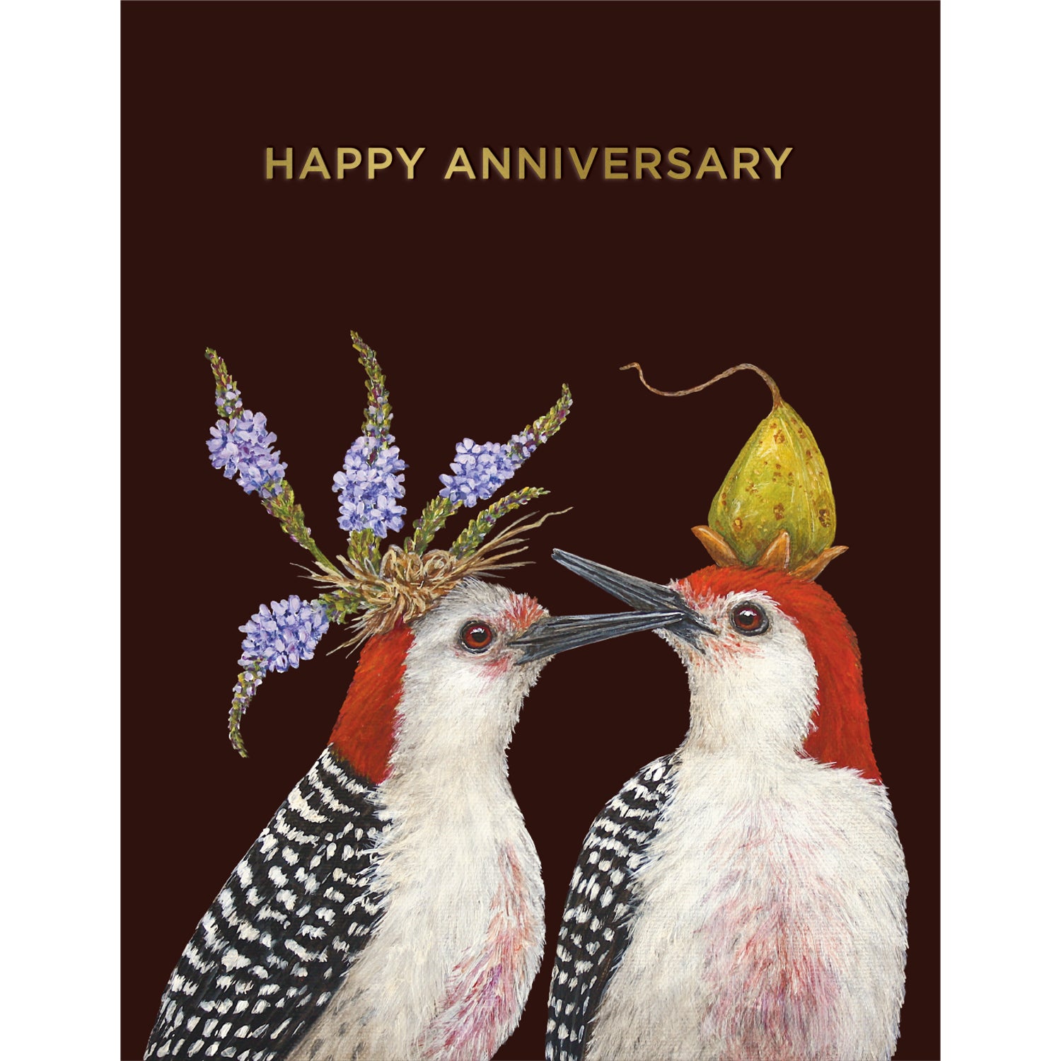 Anniversary Woodpeckers Greeting Card - Romantic Couple Gift for Him & Her - Perfect for Anniversaries, Valentine's Day & Special Occasions