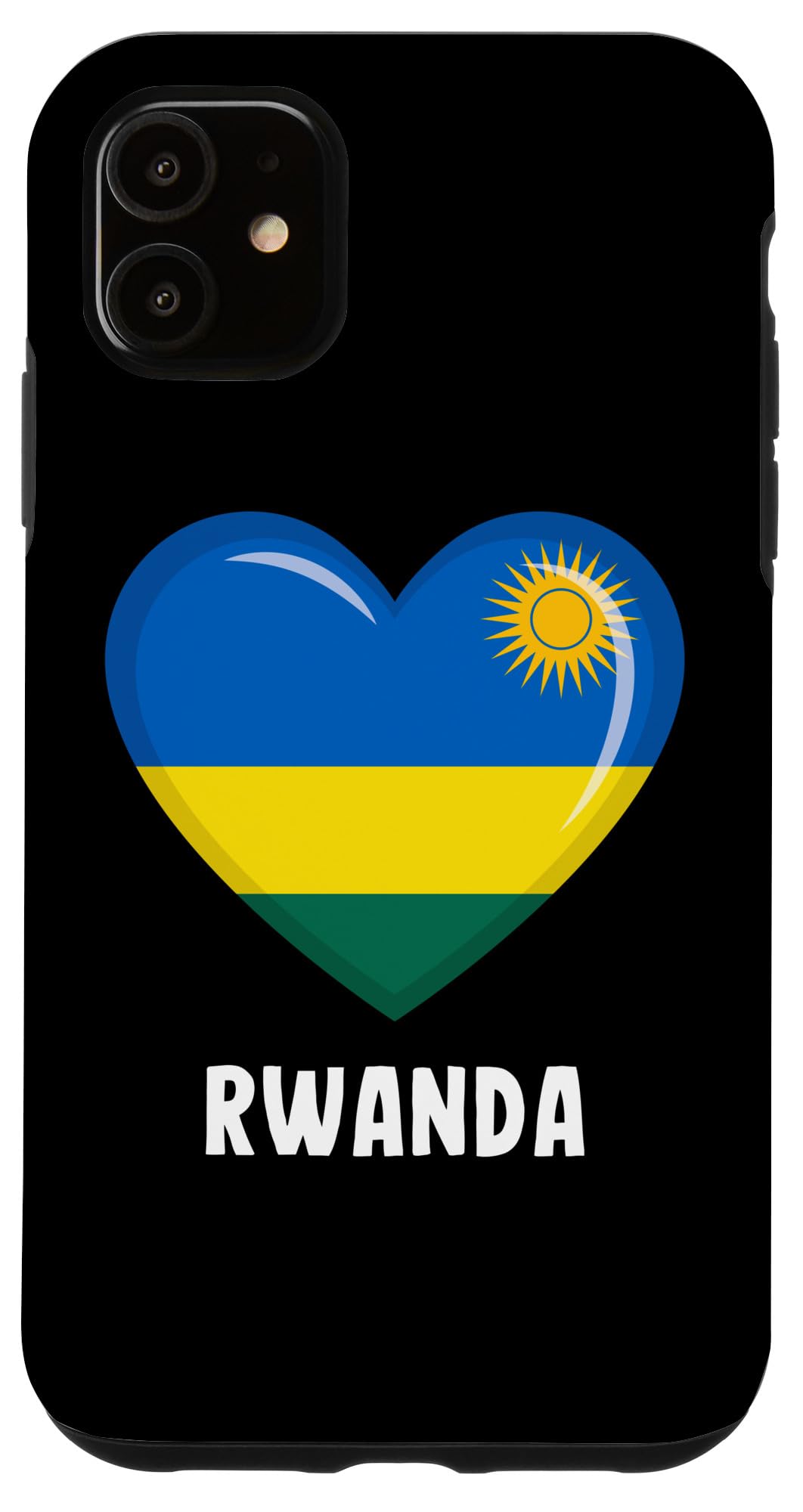 iPhone 11 Case with Rwanda Flag Design - Premium Protective Cover for Rwandan Pride | Perfect for Travel, Gifts & National Celebrations