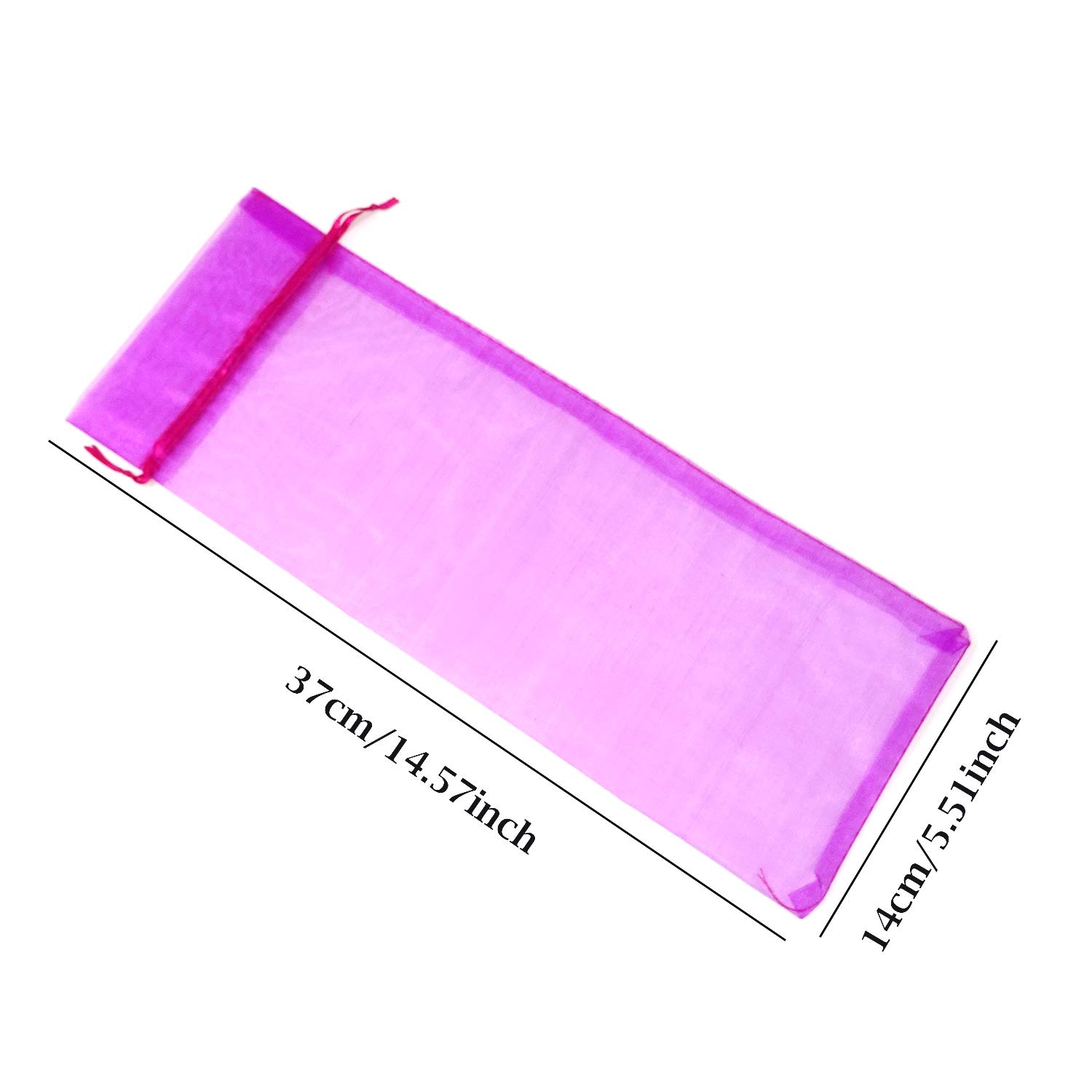 Honbay 24PCS Reusable Sheer Organza Wine Bottle Bags - Elegant Drawstring Gift Bags for Wedding, Party & Holiday Decorations - Perfect for Wine, Champagne & Gift Wrapping