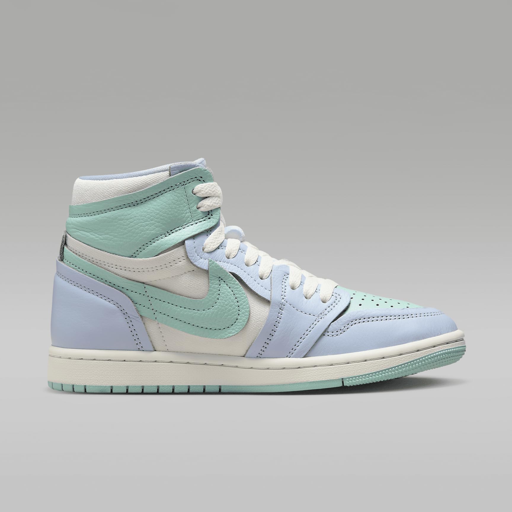 Air Jordan 1 High Method of Make Women's Sneakers - Size 6 (FB9891-401) in Hydrogen Blue/Light Dew/Coconut Milk/Sail | Stylish Basketball Shoes for Women | Perfect for Casual Wear, Street Fashion & Sports