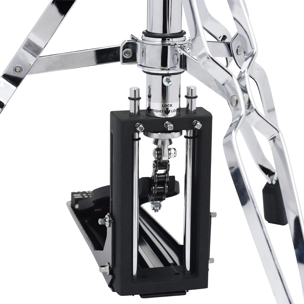 DW DWCP5500TDXF Delta II Series Heavy Duty Hi-Hat Stand with Extended Footboard - 2-Leg Drum Hardware for Professional Drummers | Perfect for Live Performances & Studio Recording