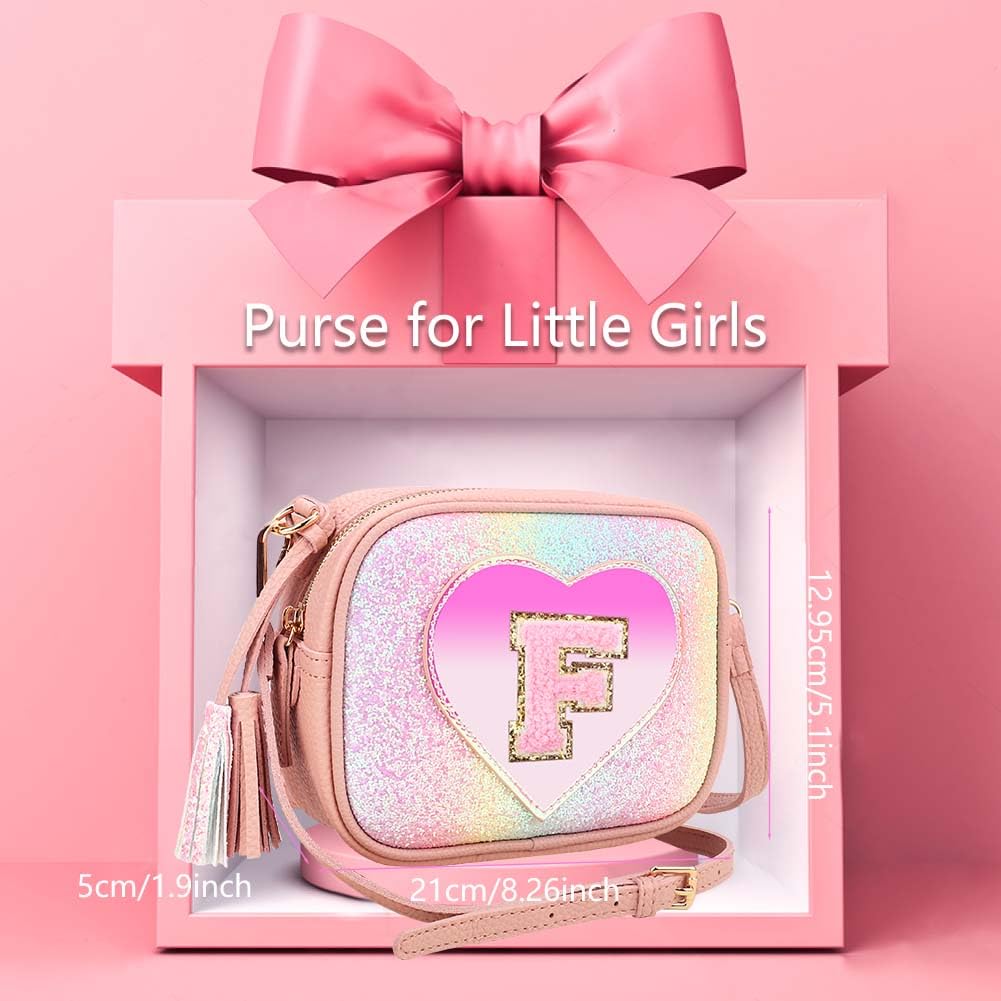 **Adorable Heart-Shaped Crossbody Purse for Little Girls - Cute Kids Handbag, Perfect Birthday Gift for Teens & Toddlers | Ideal for Parties, School, and Everyday Use**