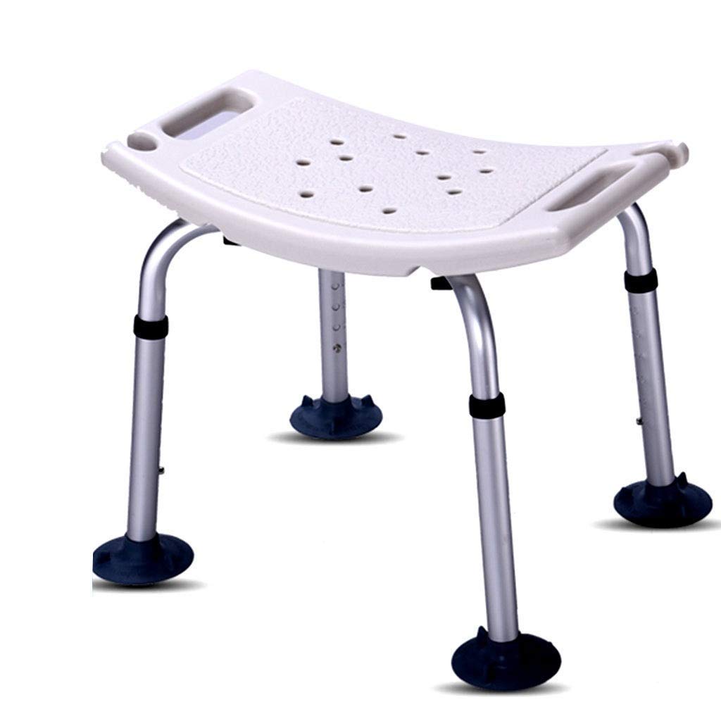 DMZXF Folding Shower Chair for Seniors & Pregnant Women - Anti-Slip Bath Stool with Large Suction Cups, Adjustable Height Bathroom Seat for Elderly & Disabled - Perfect for Shower, Bathtub & Spa Use