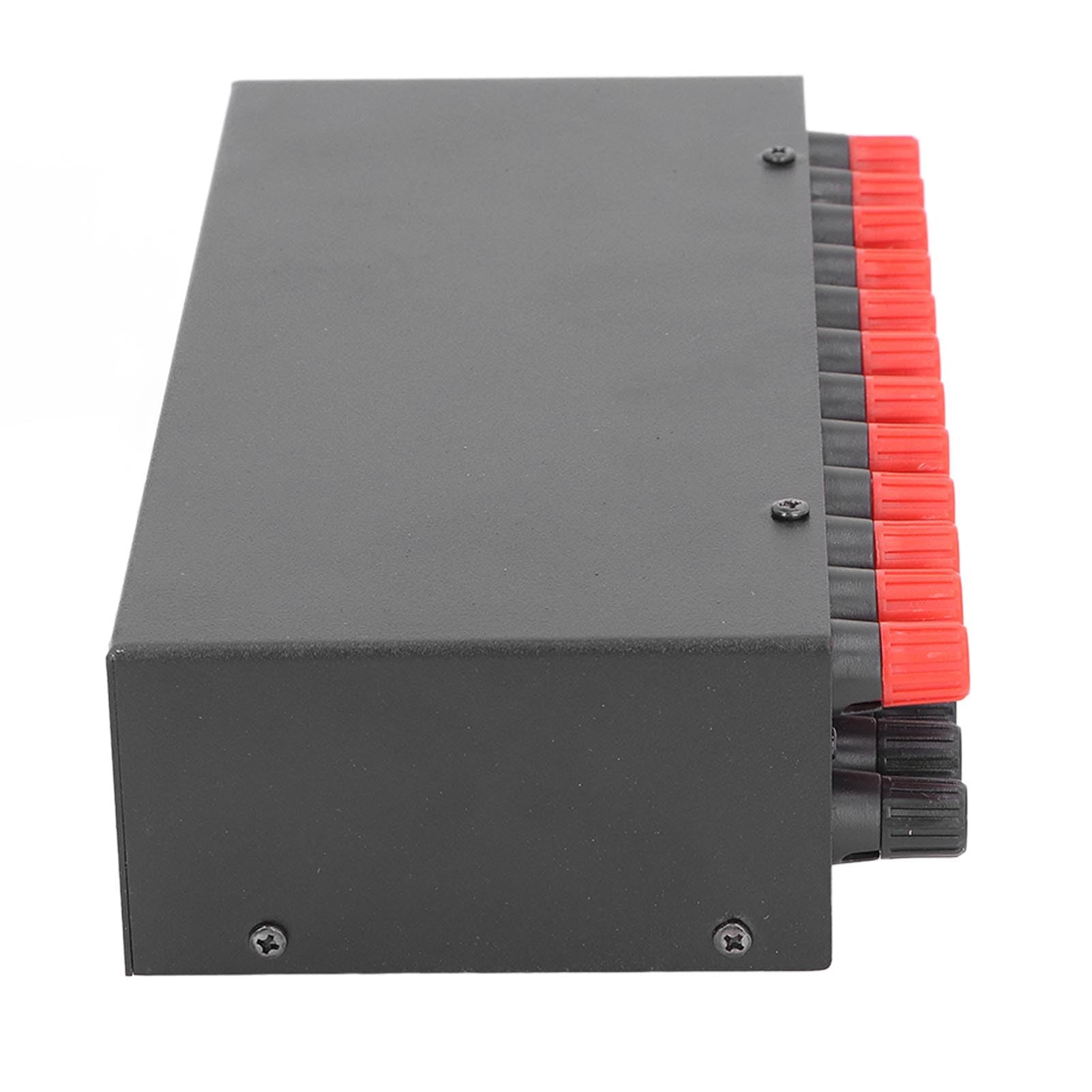 SHYEKYO 4-Way Passive Audio Selector Switch Box - Manual Amplifier Switcher for Home Theater & Stereo Systems, 10Hz-50KHz Frequency Response, High Sound Quality, Wide Compatibility - Perfect for Multi-Room Audio & DJ Setups