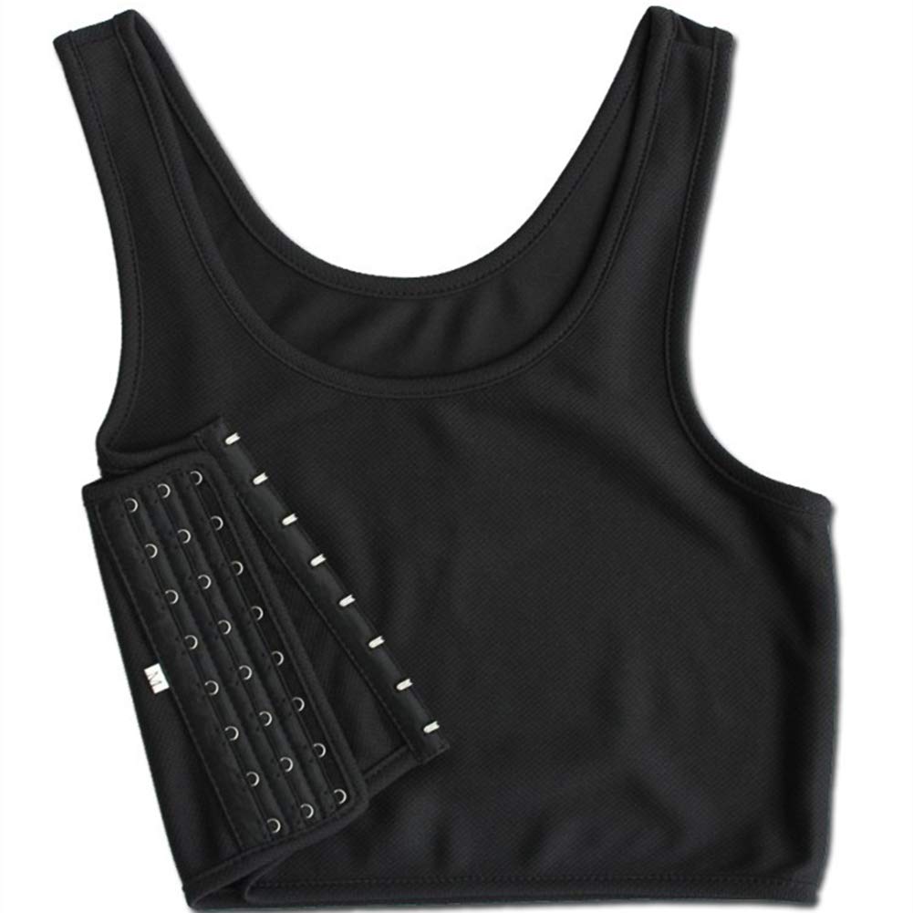 Women's Corset Sports Bra - Hook Vest Top with Straps, Slim Fit Tank for Workout & Binders - Perfect for Yoga, Gym, Running & Tomboy Fashion
