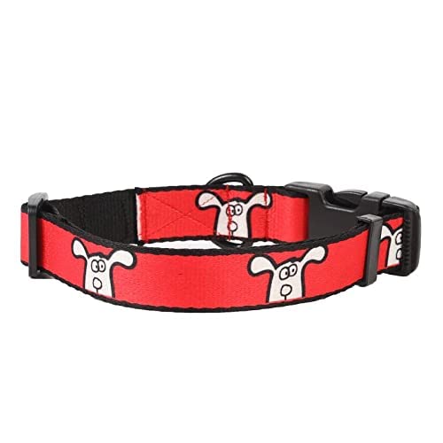Lana Paws 'How You Doin'' Adjustable Dog Collar - Durable Nylon Pet Collar with Metal Buckle for Medium Dogs - Perfect for Daily Walks, Training & Outdoor Adventures
