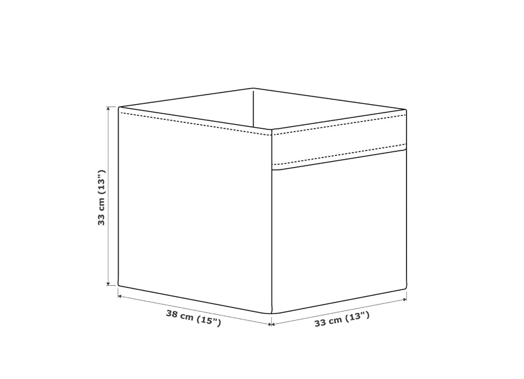 Foldable Cloth Storage Bins 13x15x13 - 2 Pack Black Organizers for Closet, Shelf & Nursery