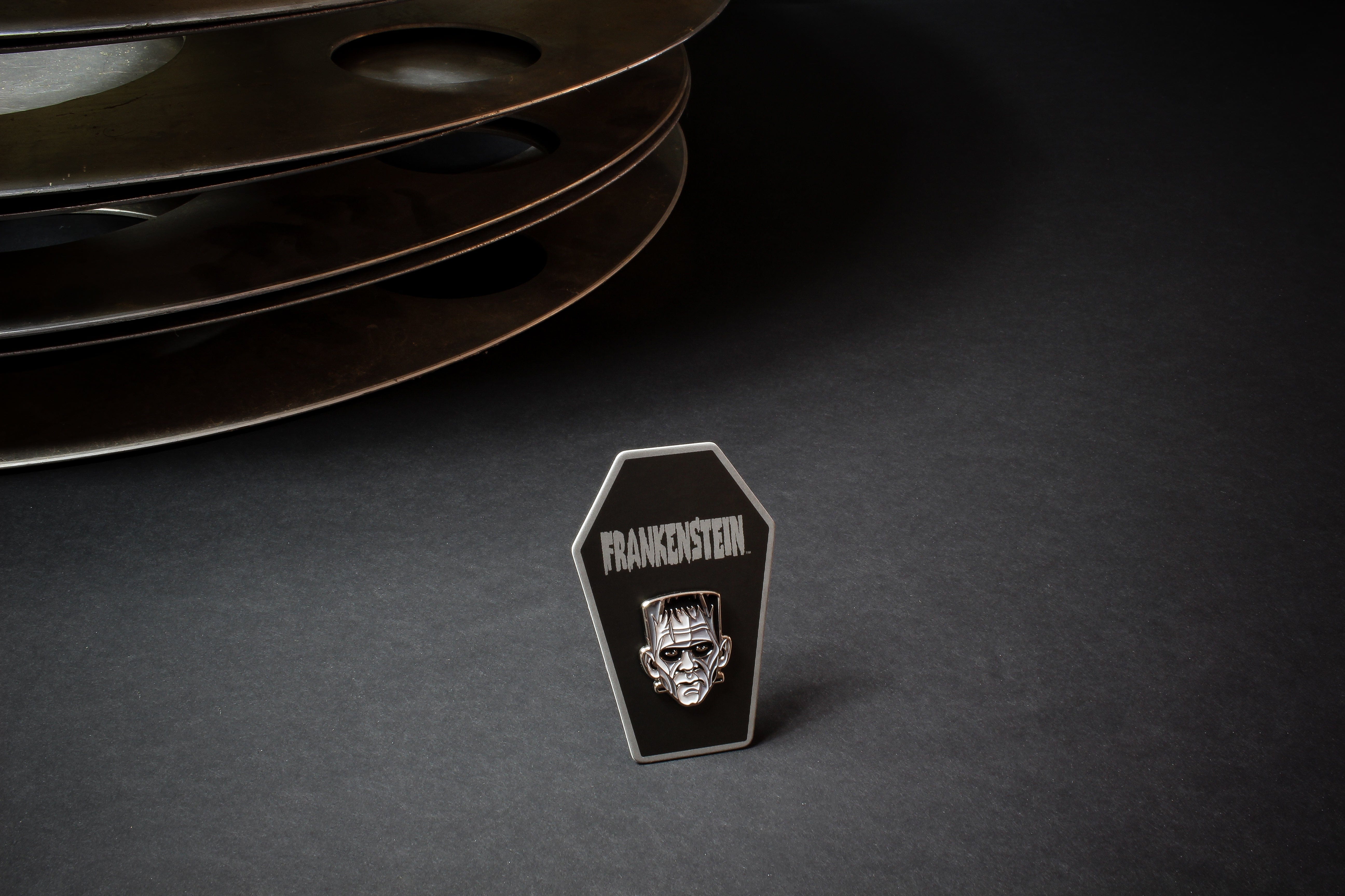 Frankenstein Enamel Pin - Silver Screen Edition Collectible Badge for Horror Fans, Movie Lovers & Pin Collectors | Perfect for Jackets, Backpacks, Hats & Gift Giving
