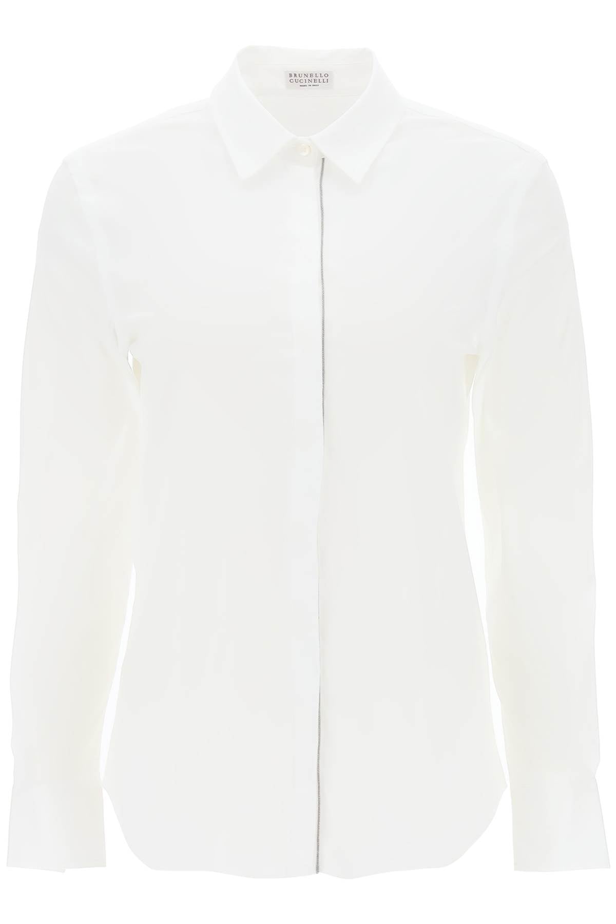 Brunello Cucinelli Men's Cotton Poplin Shirt - Premium Casual Dress Shirt for Business & Leisure Wear