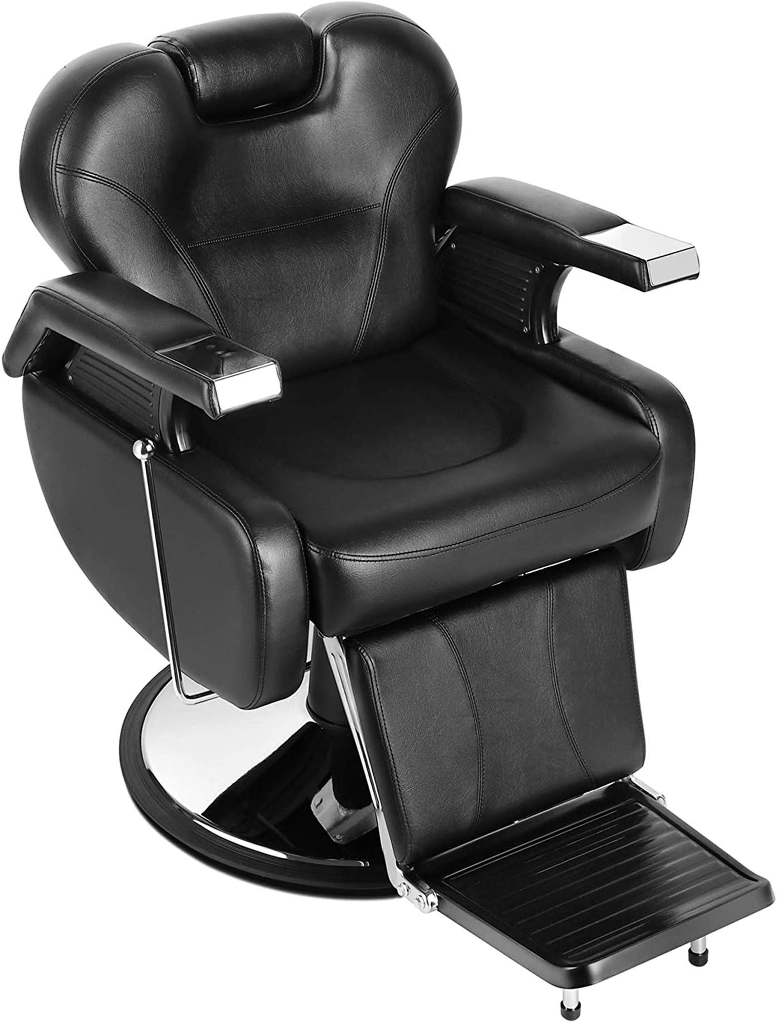 Vintage Hydraulic Barber Chair - Heavy Duty Reclining Salon Styling Chair for Professional Haircuts, Tattoo & Beauty Services | Durable All-Purpose Salon Equipment for Barber Shops, Tattoo Parlors & Home Use