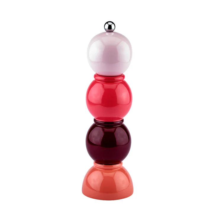 Premium Multi-Pink Bobbin Salt and Pepper Grinder Set - Adjustable Ceramic Spice Mill for Kitchen, Dining Table & BBQ - Perfect for Home, Restaurant & Gift Giving