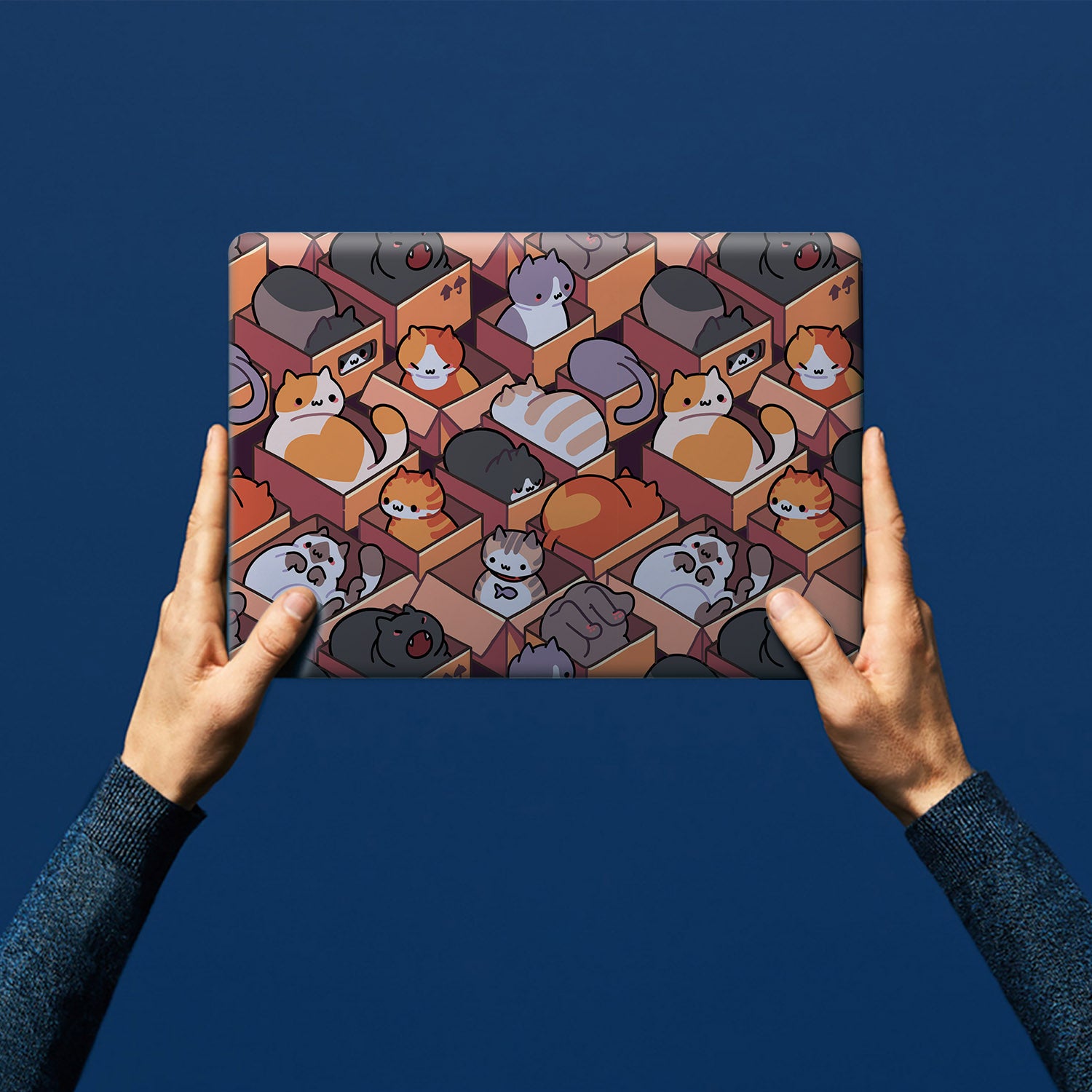 Stylish Surface Laptop Case with Adorable Sushi Cats Design - Perfect for Work, School & Travel Protection