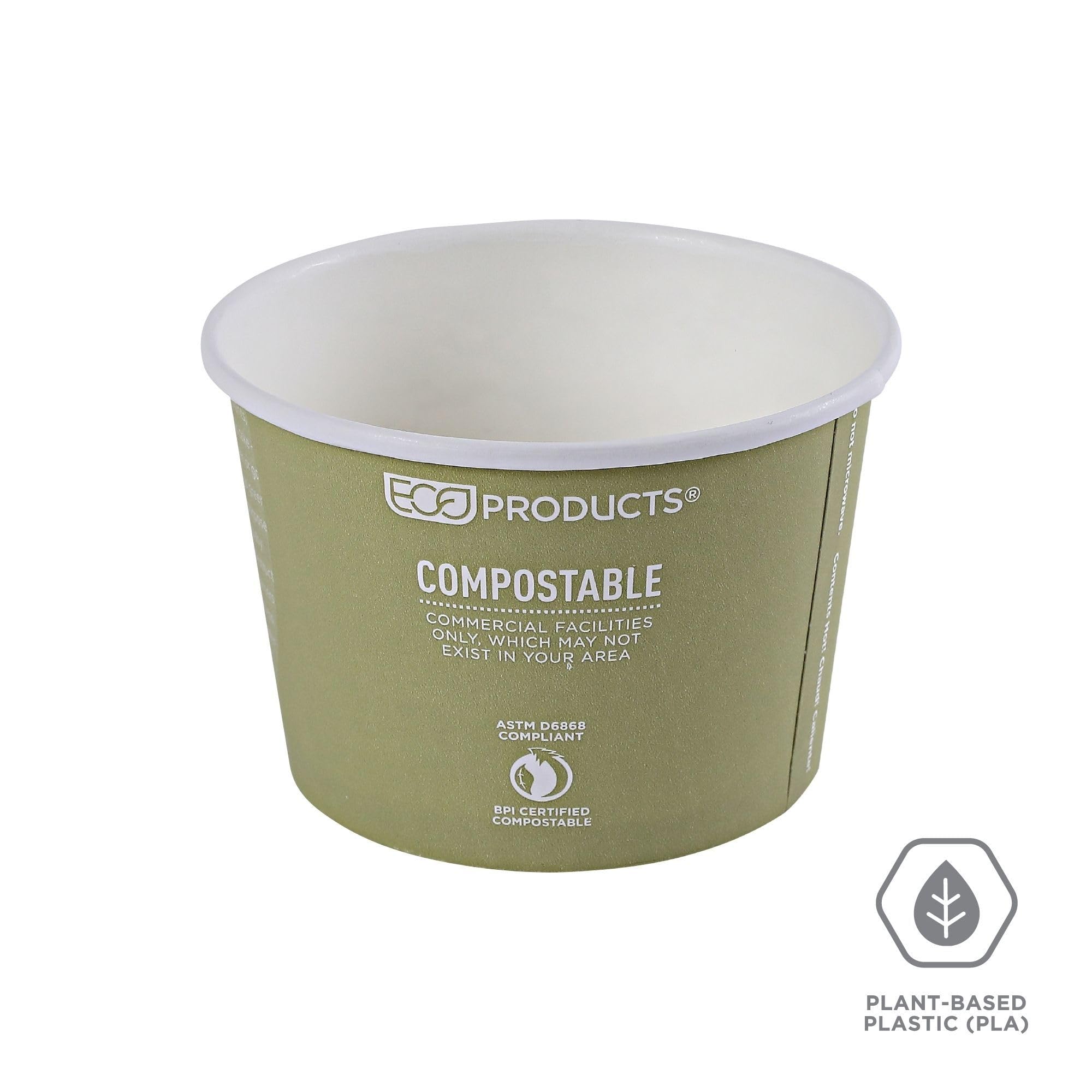Eco-Friendly Compostable 16oz Paper Food Bowls with PLA Lining - 500 Count Case | BPI-Certified, ASTM Compliant Disposable Containers | Perfect for Restaurants, Catering & Eco-Conscious Events