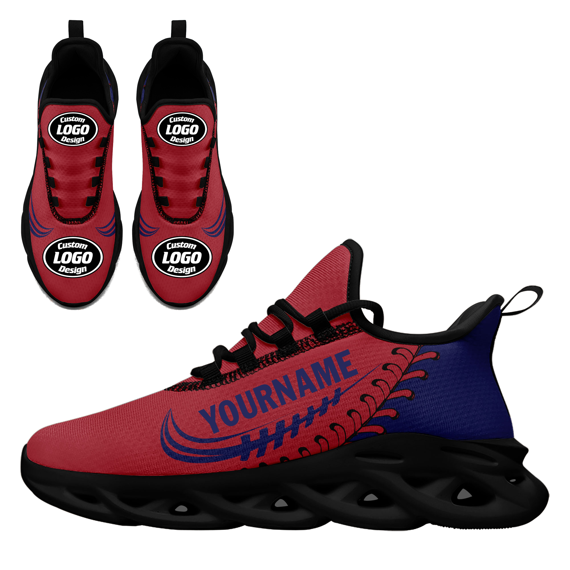 Custom MaxSoul Personalized Shoes - Breathable Lightweight Sneakers for Men & Women | Perfect for Running, Gym Workouts & Casual Wear