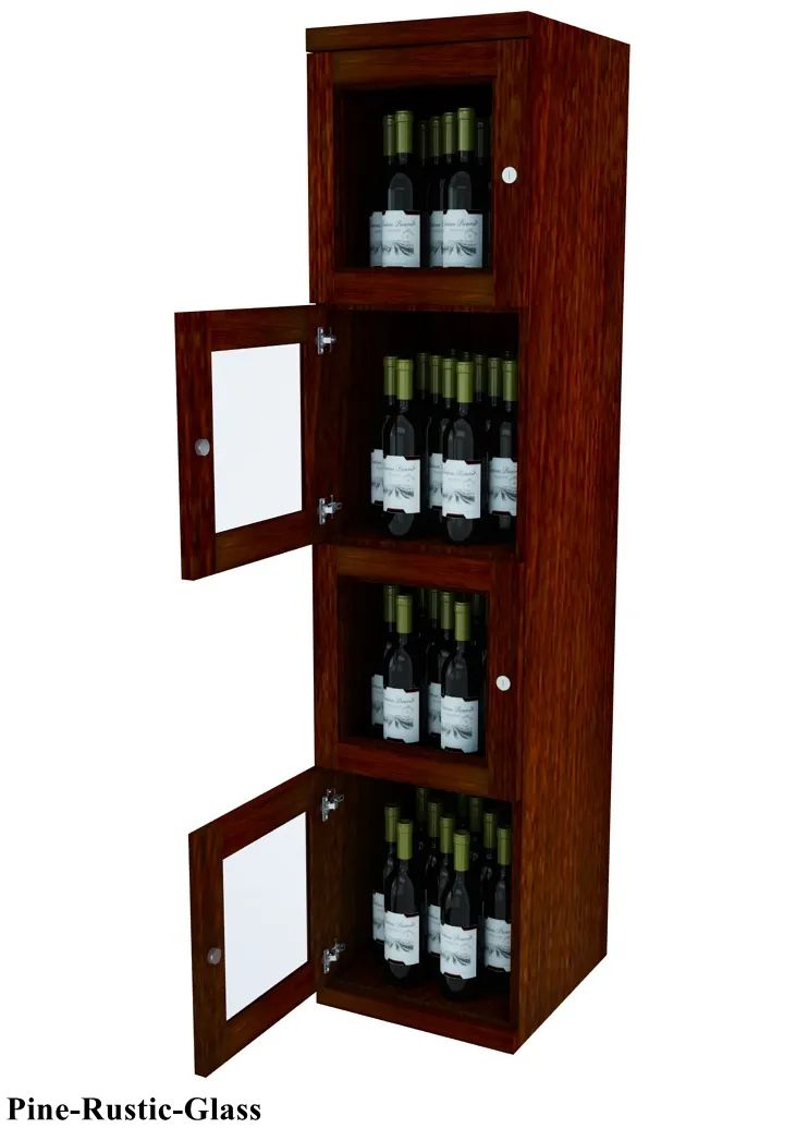 Vinostor 4 Locking Wine Storage Locker - 57 5/8