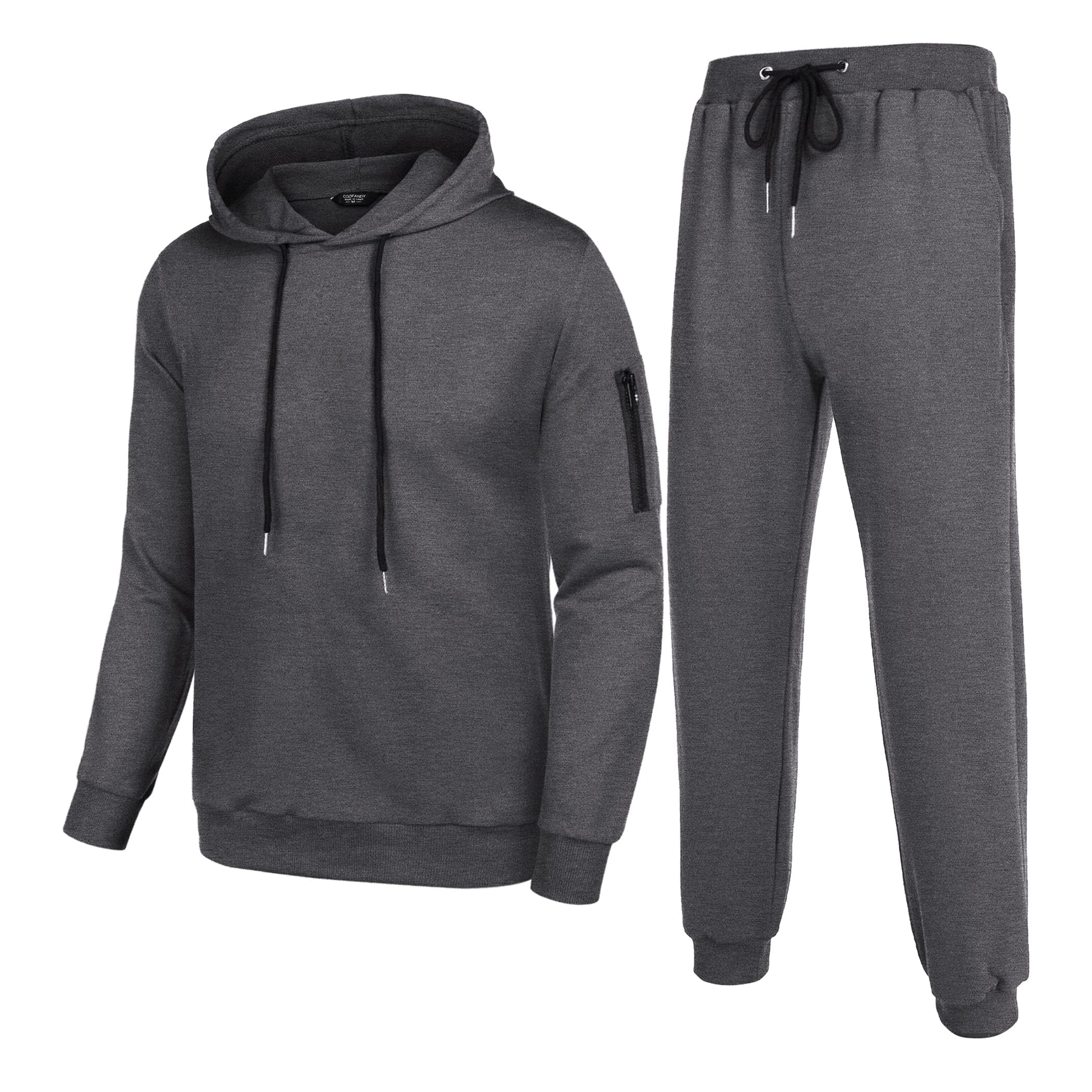 COOFANDY Men's 2-Piece Hooded Tracksuit Set - Athletic Running Jogging Sweatsuit for Men | Gym Workout, Casual Streetwear & Outdoor Sports Apparel