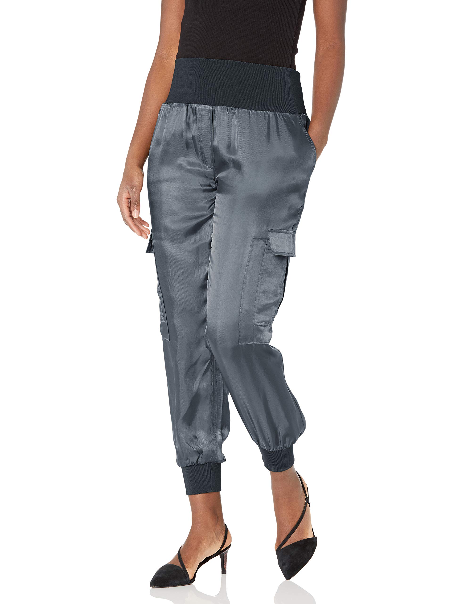 Cinq a Sept Women's Tous Les Jours Giles Pants - High Waisted Wide Leg Trousers for Work, Office & Casual Wear | Comfortable Stretch Fabric for Everyday Elegance