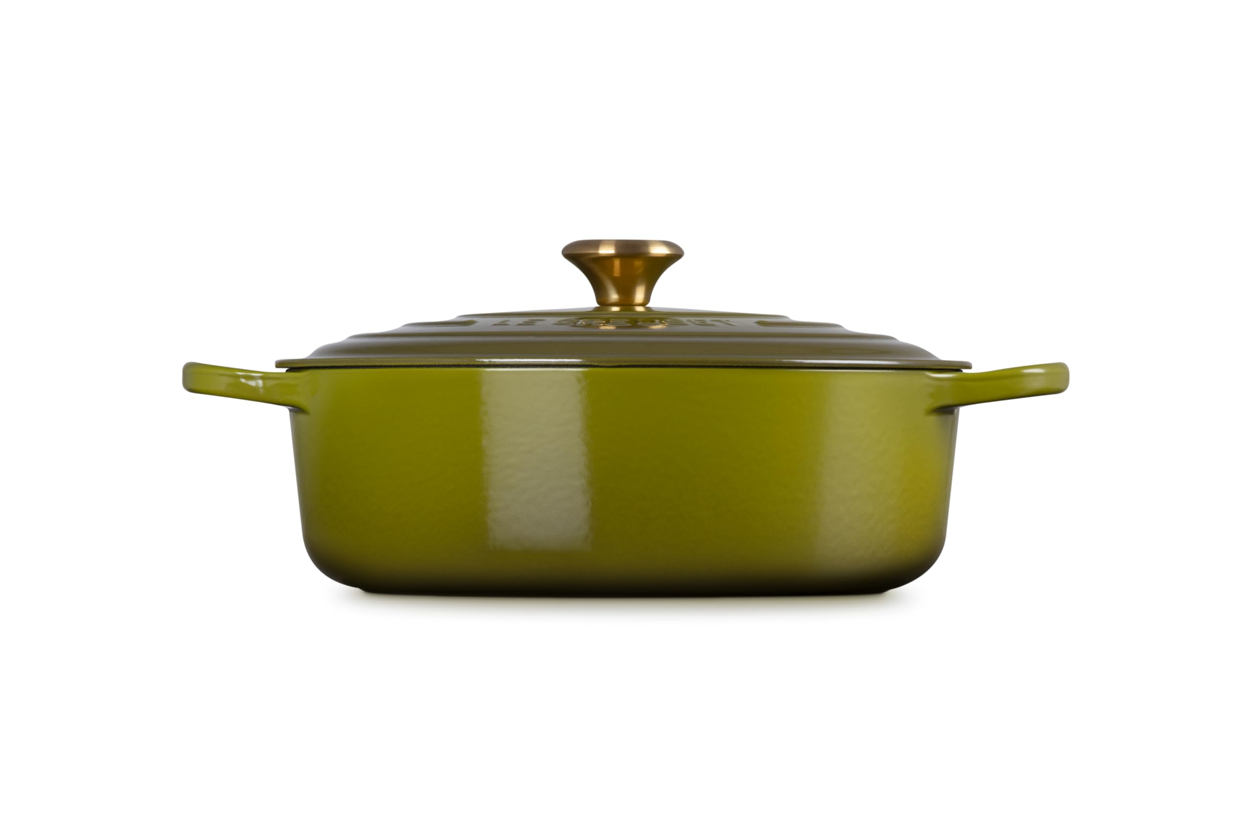 Le Creuset Signature Enameled Cast Iron Round Dutch Oven, 6.75 Quart (6.4L), Olive Green - Perfect for Braising, Roasting, Baking & Slow Cooking Soups, Stews & Bread