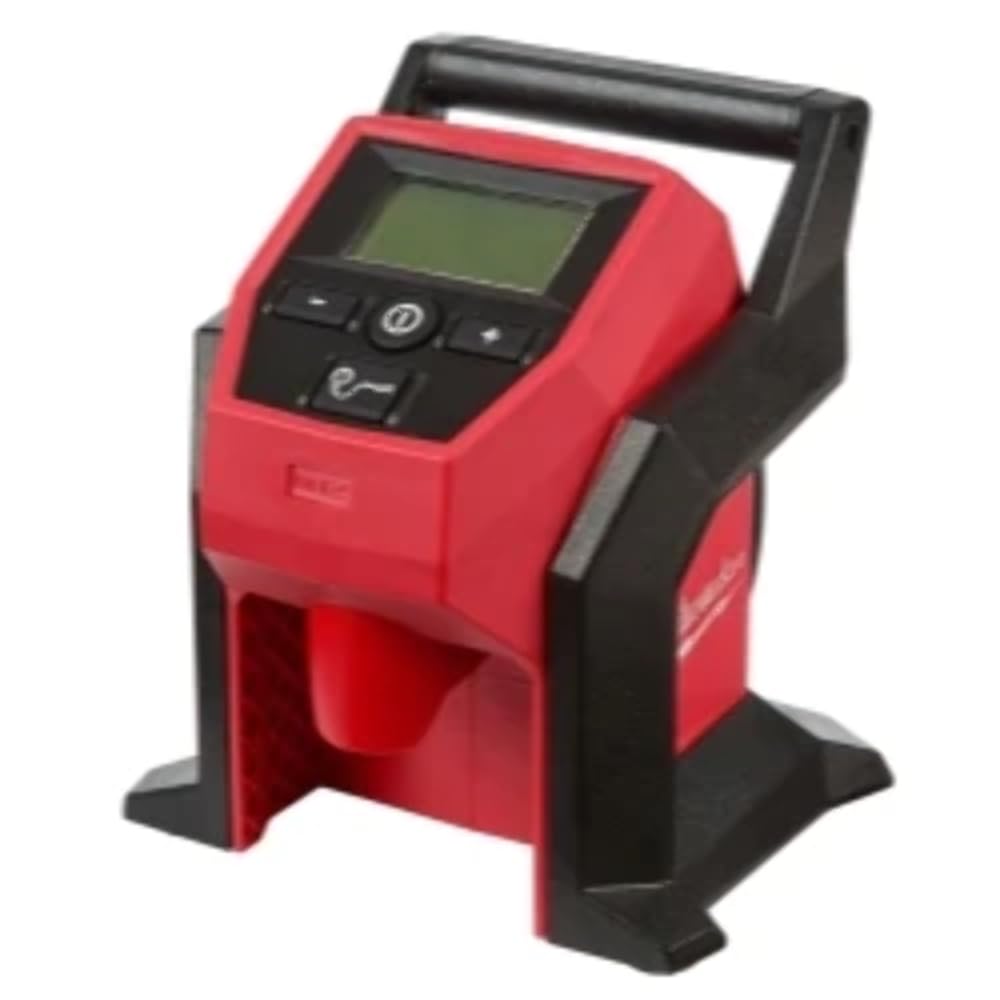 Milwaukee M12 2475-20 Compact Electric Air Inflator - Portable Tire Pump for Cars, Bikes & Sports Equipment | Fast Inflation for Home, Garage & Roadside Emergencies