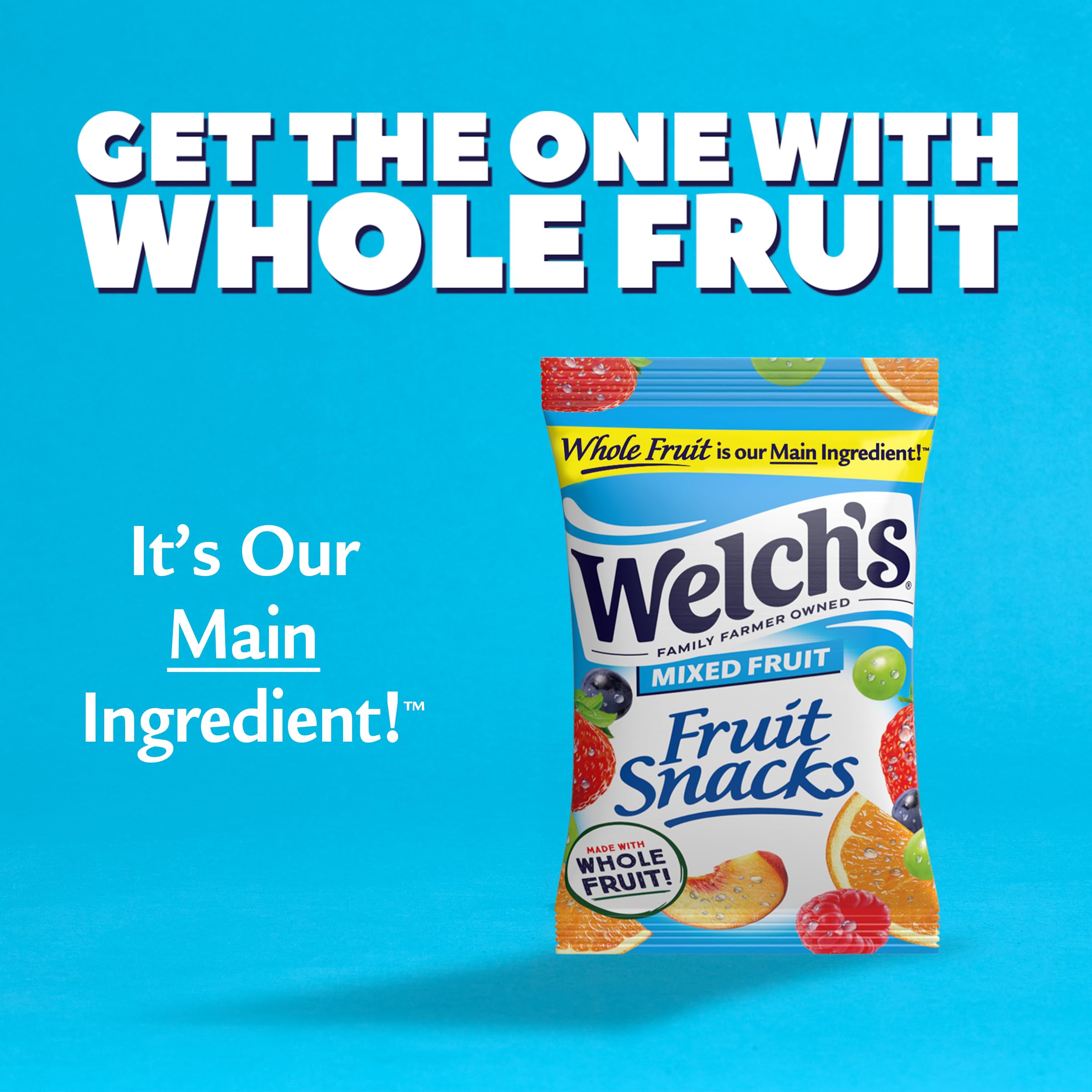 Welch's Mixed Fruit Snacks - Gluten Free, Bulk Pack of 12 (5 oz Each) - Healthy On-the-Go Snack for Kids Lunch, School, Travel & Office | Individually Wrapped Single Serve Bags