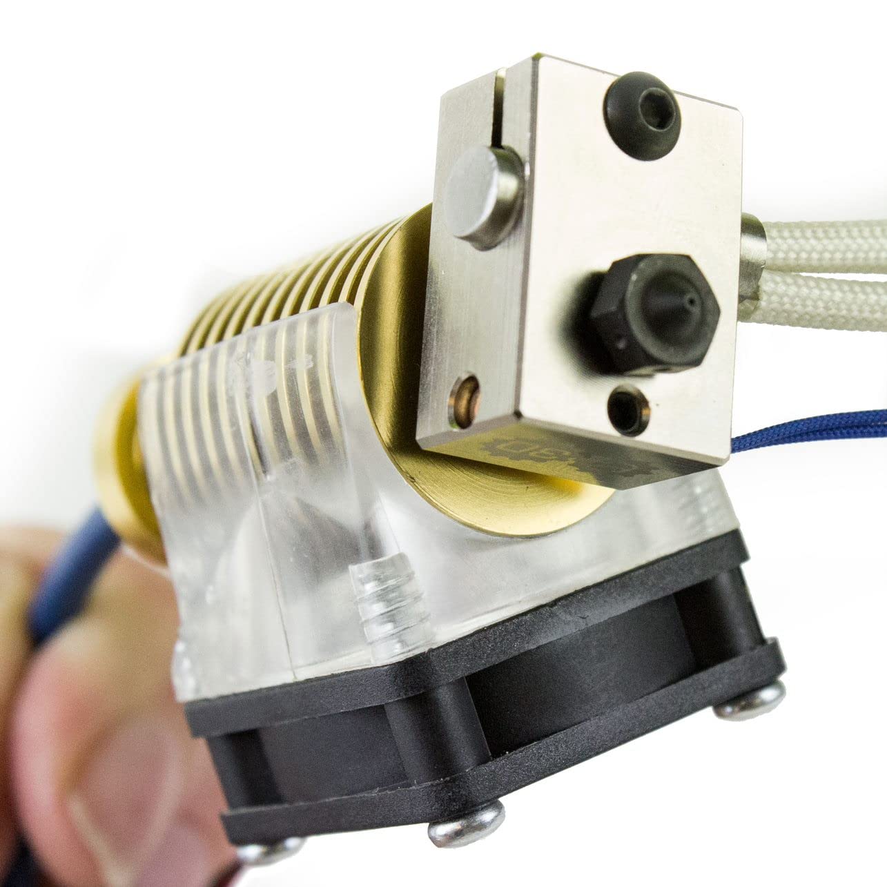 E3D V6 Gold HotEnd for 3D Printer - Fully Assembled 1.75mm 24V Nozzle - High Precision Extruder for PLA, ABS, PETG Filaments | Perfect for Creality Ender 3, CR-10, Prusa i3 3D Printing Projects