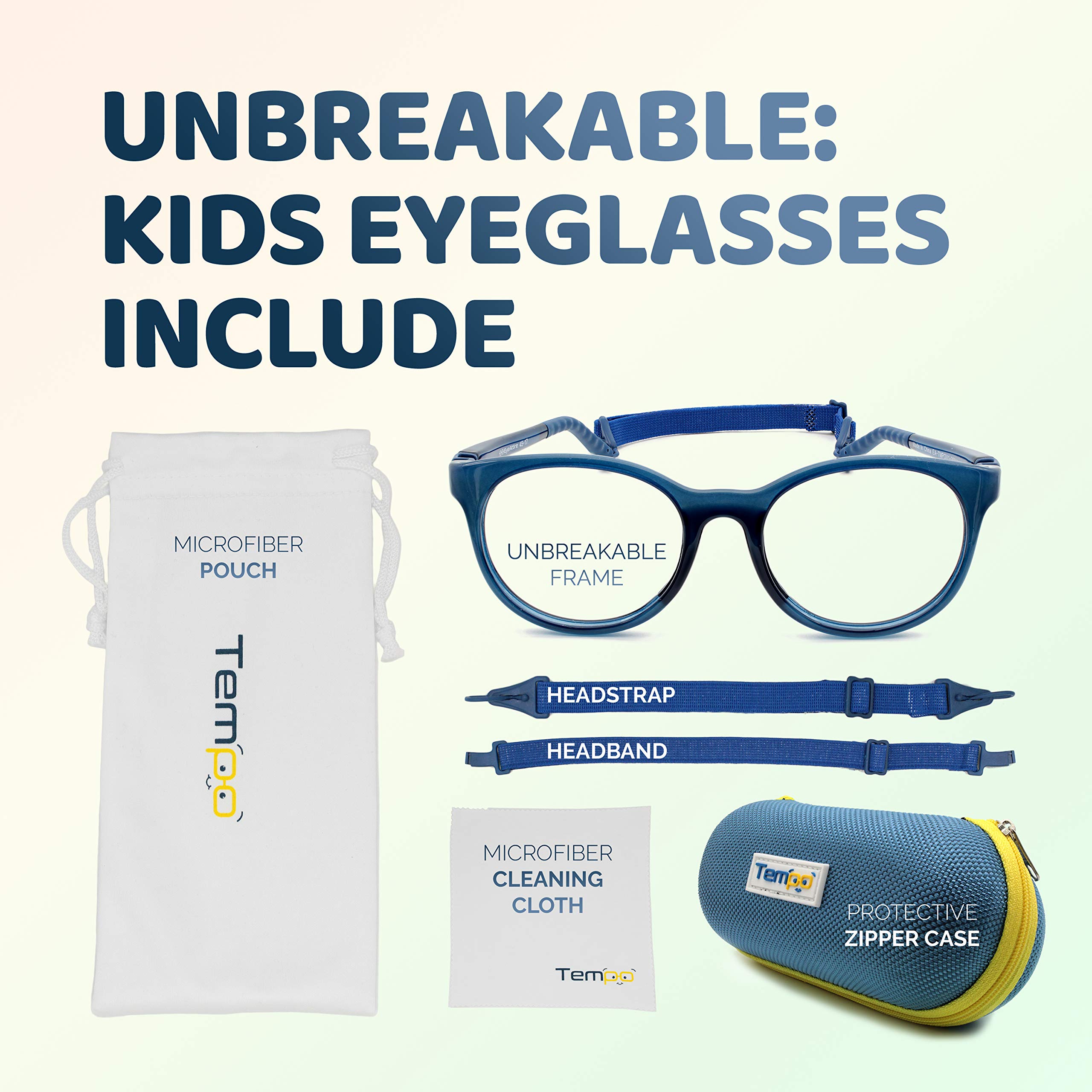 Unbreakable Kids Glasses - Flexible & Durable Children's Eyewear for Boys & Girls - Perfect for School, Sports, and Everyday Wear - Model 3011