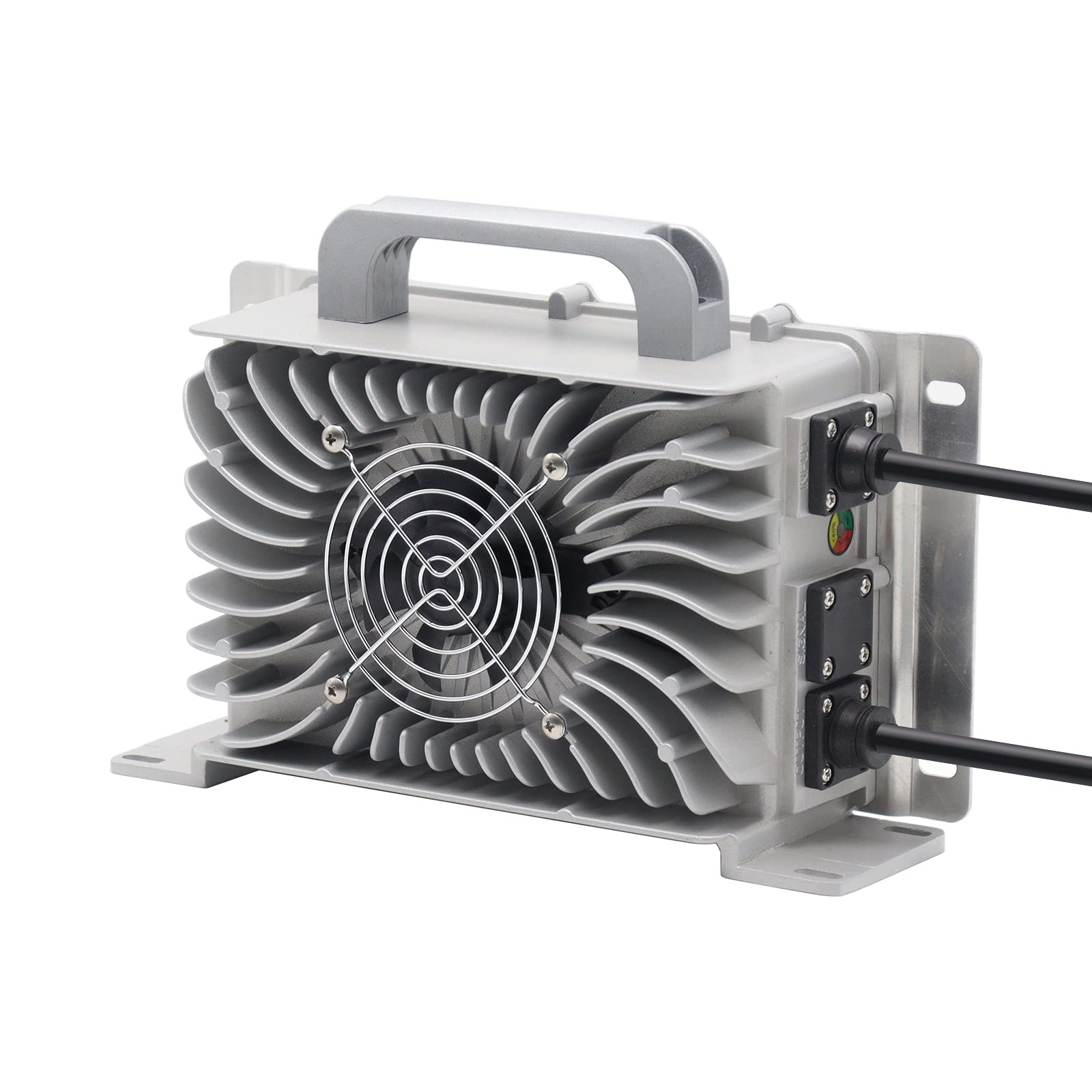 48V 15 AMP Golf Cart Battery Charger for Club Car - Waterproof 3 Pin Round Plug Replacement - Perfect for Home, Golf Course & Outdoor Use