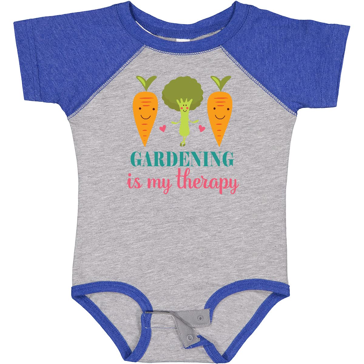 Inktastic Gardening is My Therapy Baby Bodysuit - Cute Organic Cotton Onesie for Infants & Toddlers - Perfect for Outdoor Play, Park Visits & Family Garden Activities