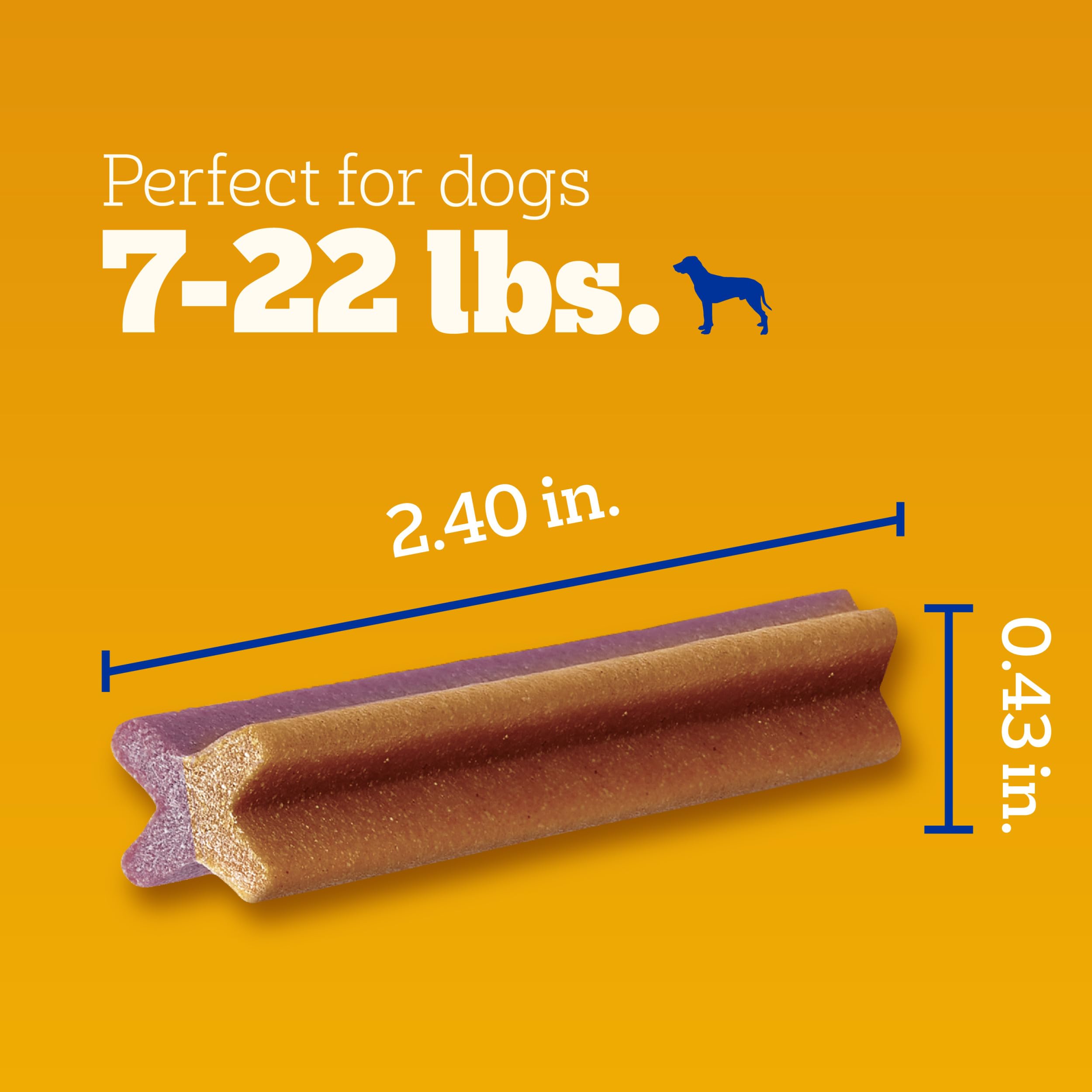 Pedigree Dentastix Small Dog Dental Chews - Bacon & Chicken Flavor, 17.78oz (84 Treats) - Teeth Cleaning Snacks for Small Breed Dogs - Perfect for Daily Oral Care & Training Rewards