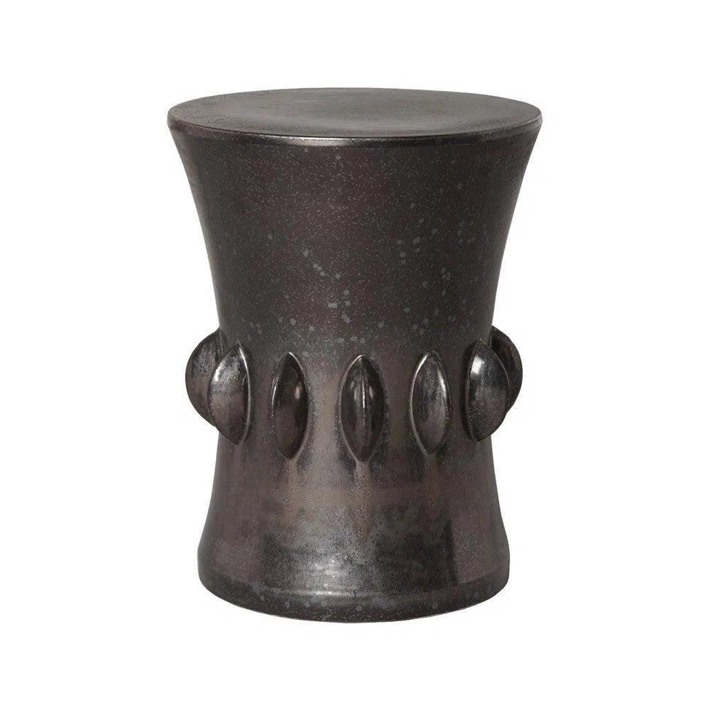 22.5 Inch Jewel Outdoor Decorative Garden Stool - Weather-Resistant Patio Furniture for Poolside, Porch & Backyard Decor