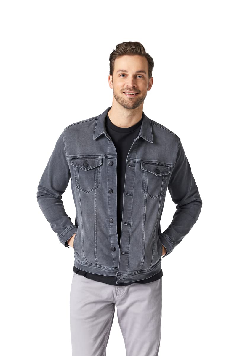 Mavi Men's Drake Denim Jacket - Classic Blue Distressed Denim Jacket for Men | Stylish Casual Outerwear for Everyday Wear, Date Nights & Street Fashion