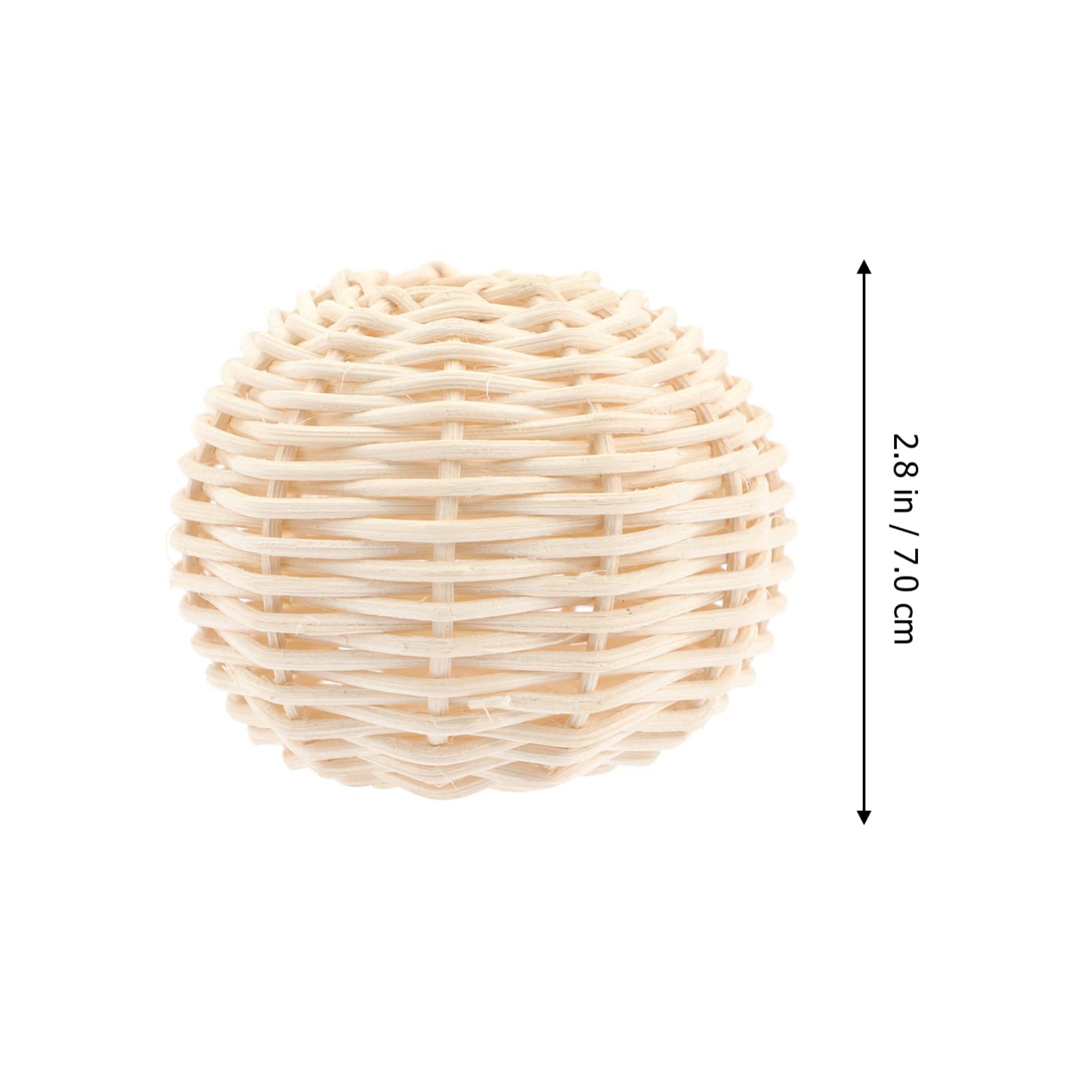 2-Pack White Woven Rattan Pendant Lamp Shades - Natural Boho Chandelier Light Covers for Bedroom, Living Room & Patio Decor - Perfect Housewarming Gift