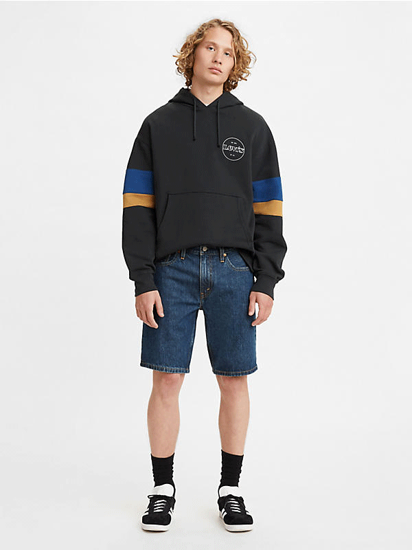 Levi's 405 Standard Short Night Run Denim Jeans for Men - Classic Fit, Comfortable & Durable - Perfect for Casual Wear, Night Out & Everyday Use