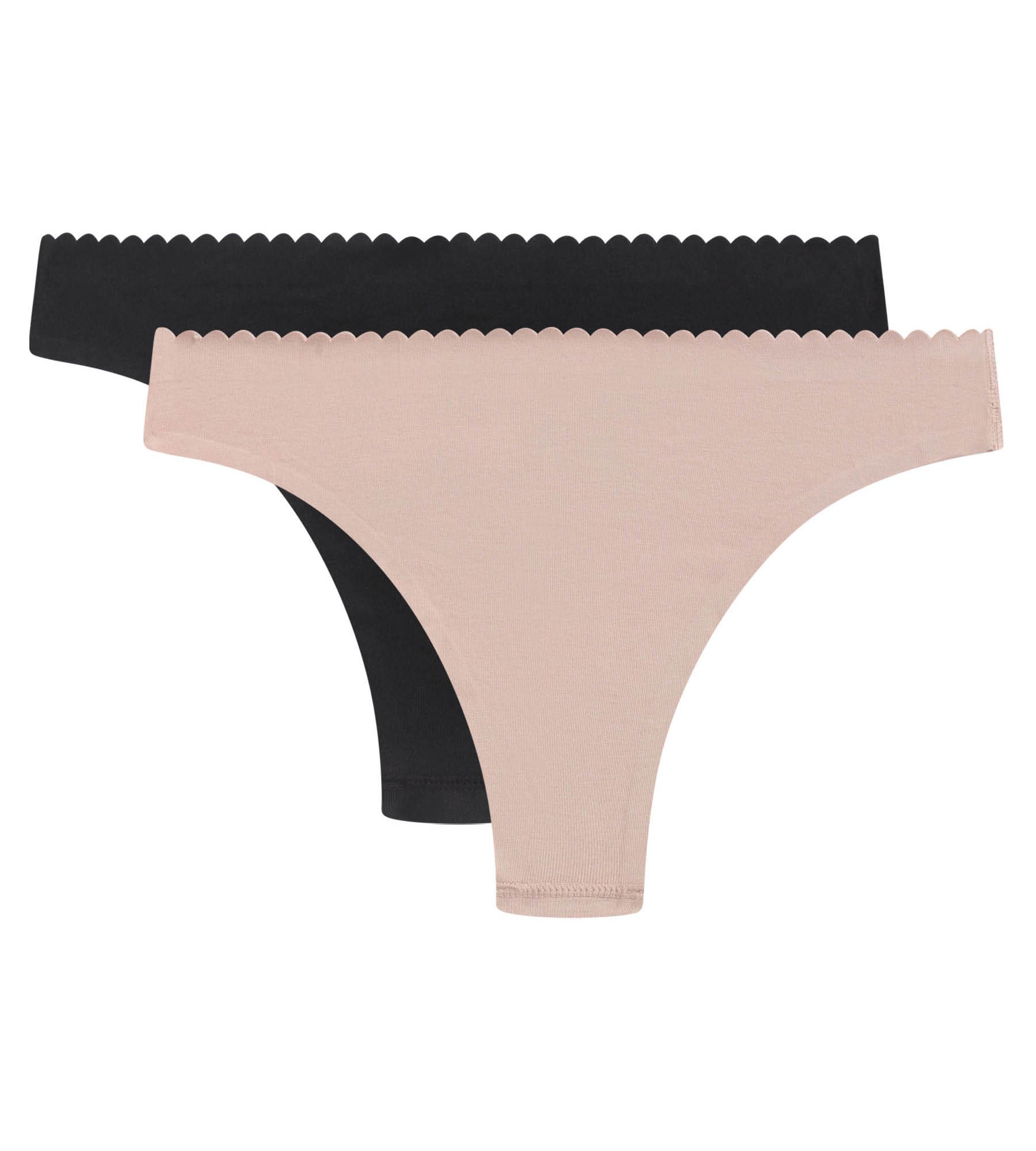 2 Pack Women's Thong Underwear - Soft & Comfortable Black Lace Panties for Everyday Wear | Perfect for Workout, Sleep & Casual Outfits