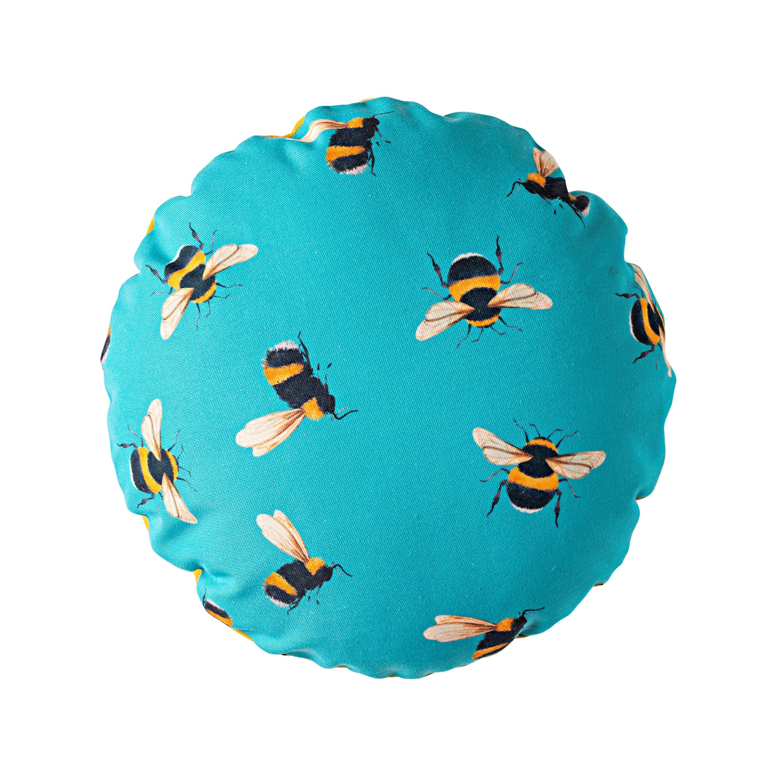 Premium Aruba Outdoor & Indoor Bee Cushion - 45cm Comfortable Decorative Pillow for Patio, Garden, Living Room & Bedroom