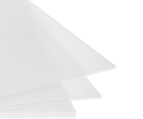 Premium Corrugated Plastic Sign Boards - White, Black, Yellow & Blue (12x24 Inches, 5-Pack) | Durable Outdoor Yard Signs for Real Estate, Political Campaigns & Business Advertising